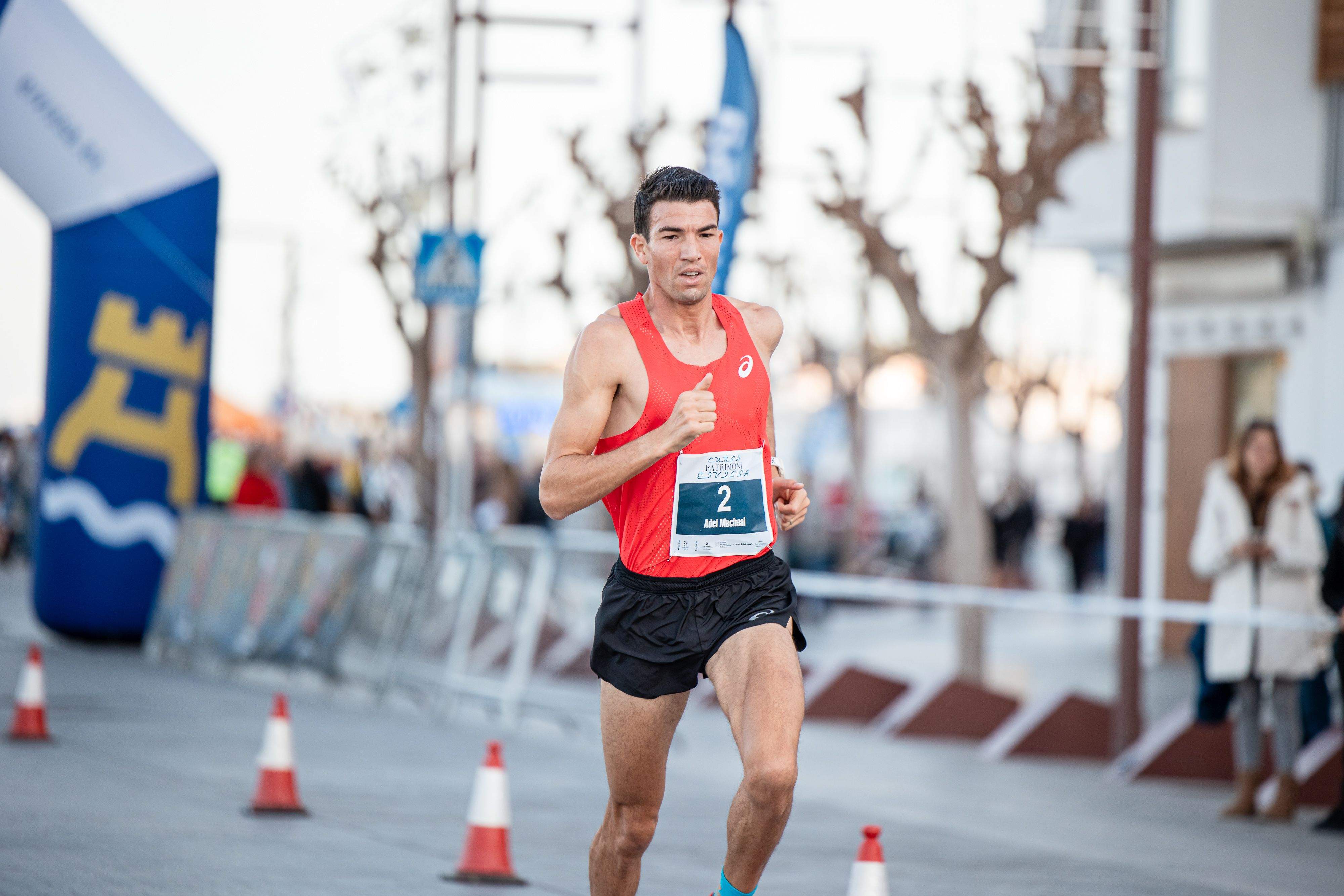 Adel Mechaal durante su participación en la Cursa Patrimoni Eivissa 2023. LAST LAP