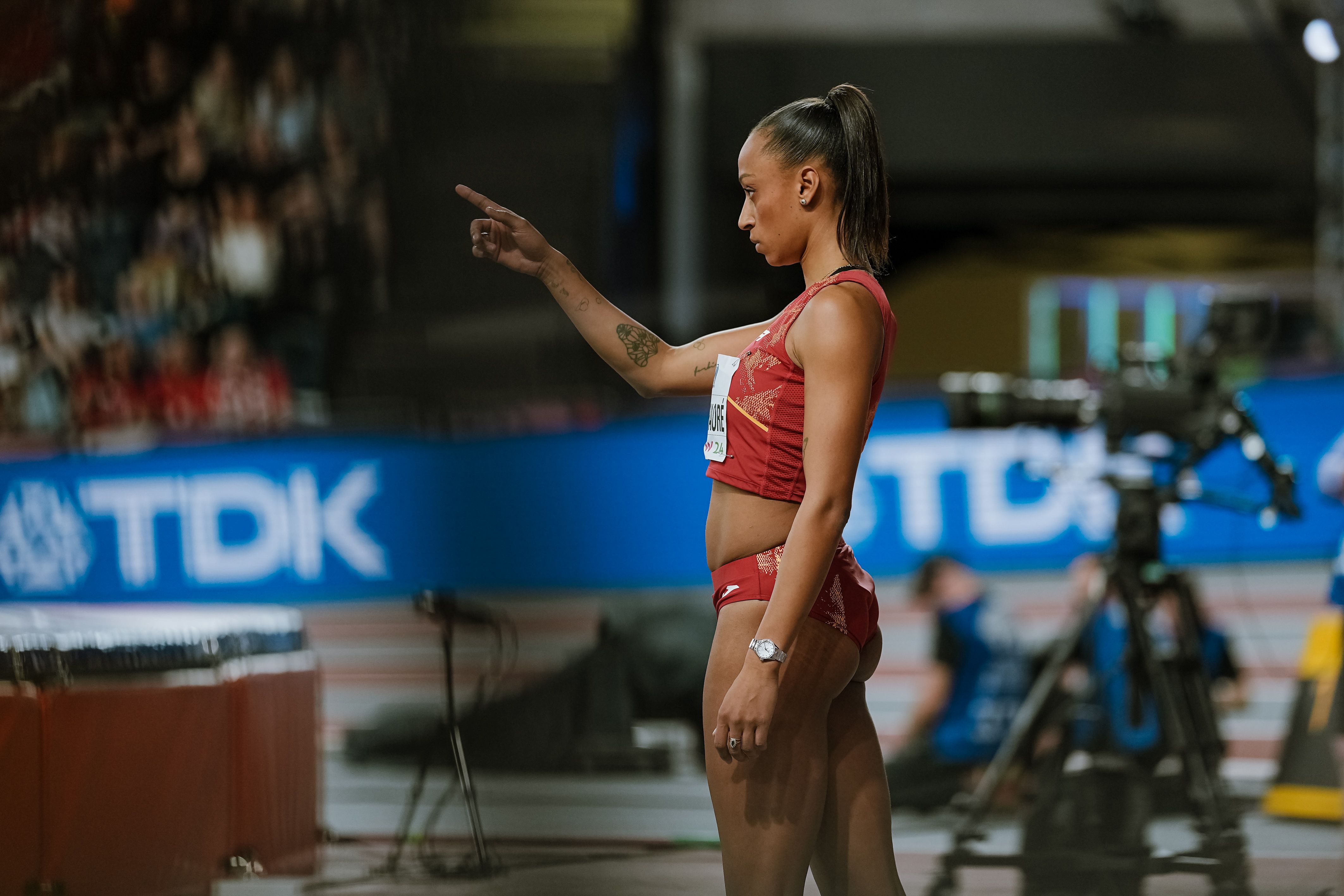 Las mejores fotos de la medalla de bronce de Ana Peleteiro en el Mundial de Glasgow. 113450fg00444
