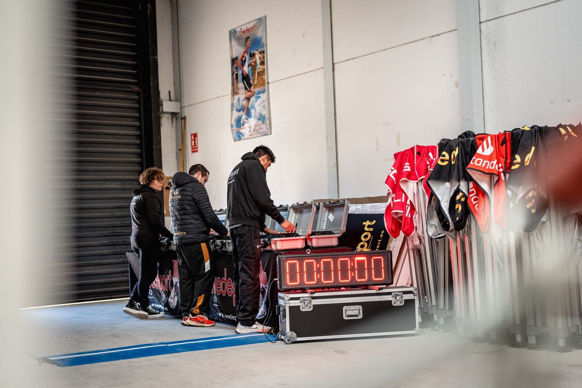 Testando los equipos de cronometraje antes de un fin de semana cuajado de carreras. VSM PHOTOEVENTS (VÍCTOR SECO)