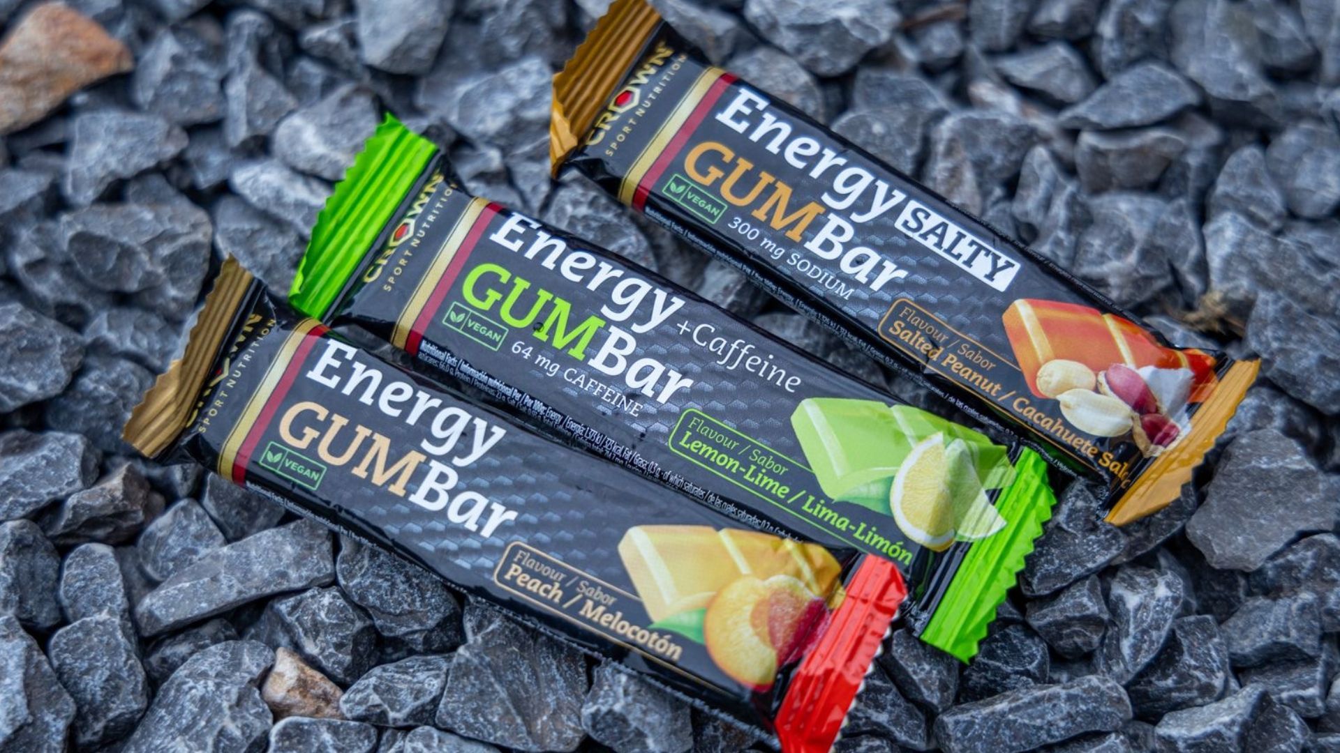 Así son los nuevos sabores de la Energy GUM Bar de Crown. 