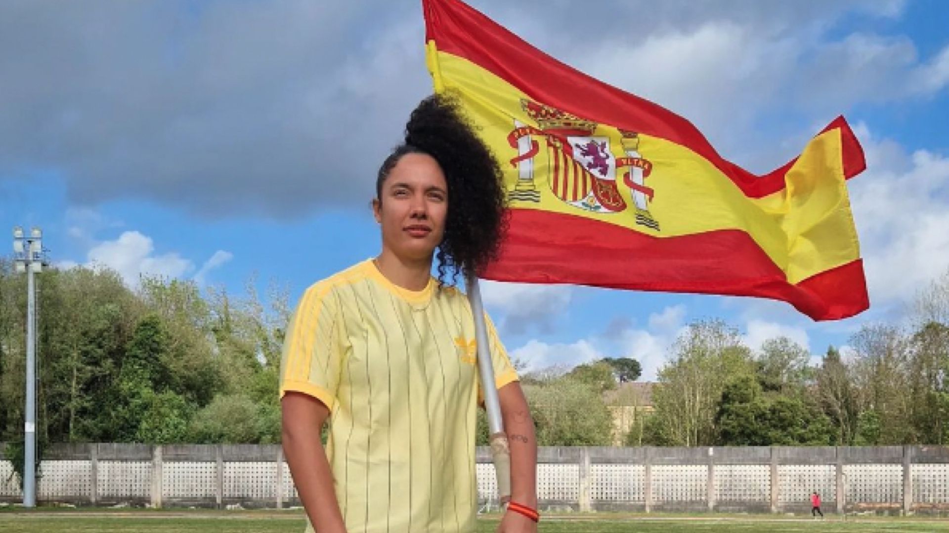 La jabalinista Yulemnis Aguilar, nacionalizada y con opciones de medalla en París.