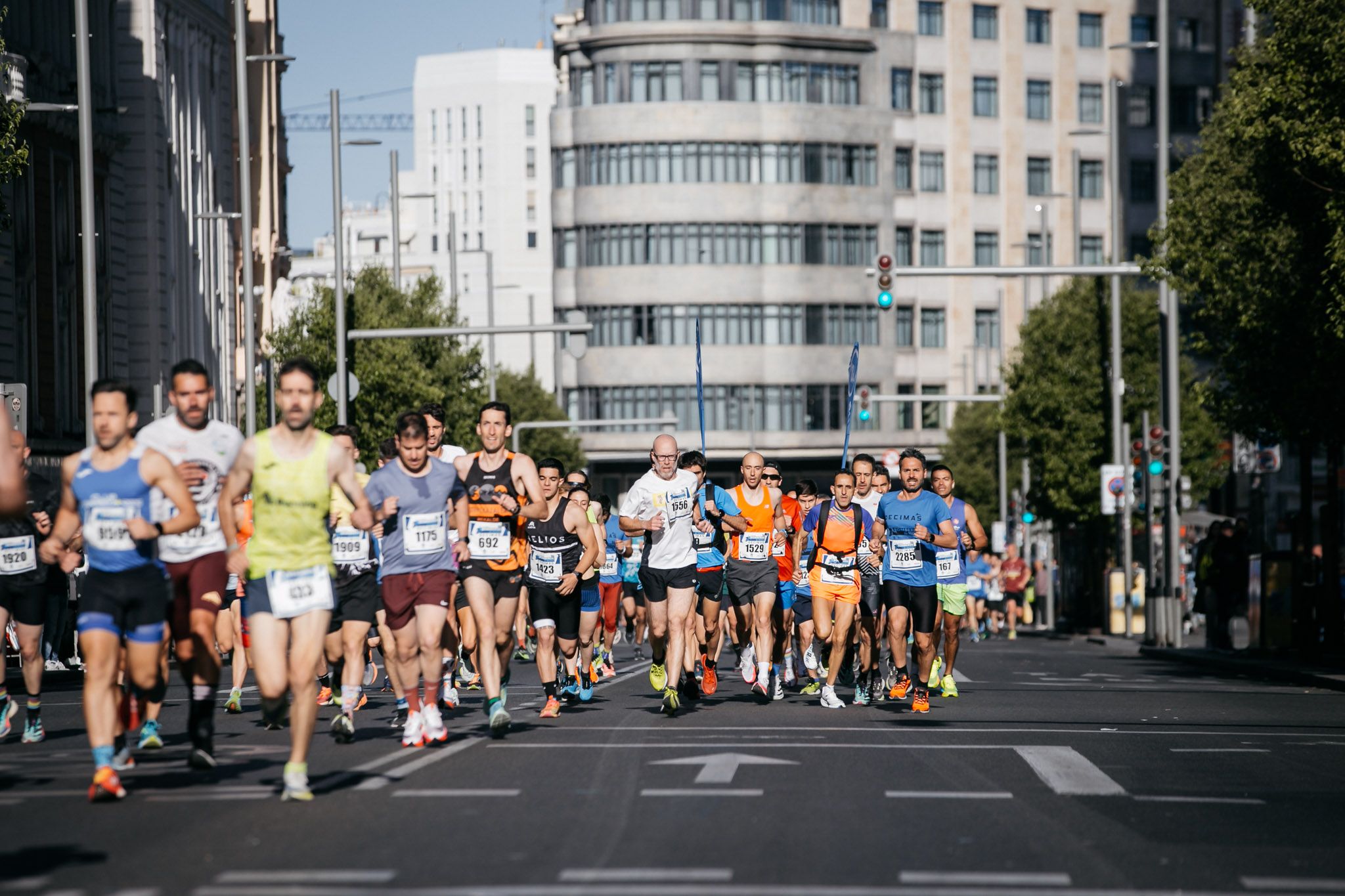 Las mejores fotos de la Gran Vía de la Carrera Bomberos de Madrid DÉCIMAS 2024. 9