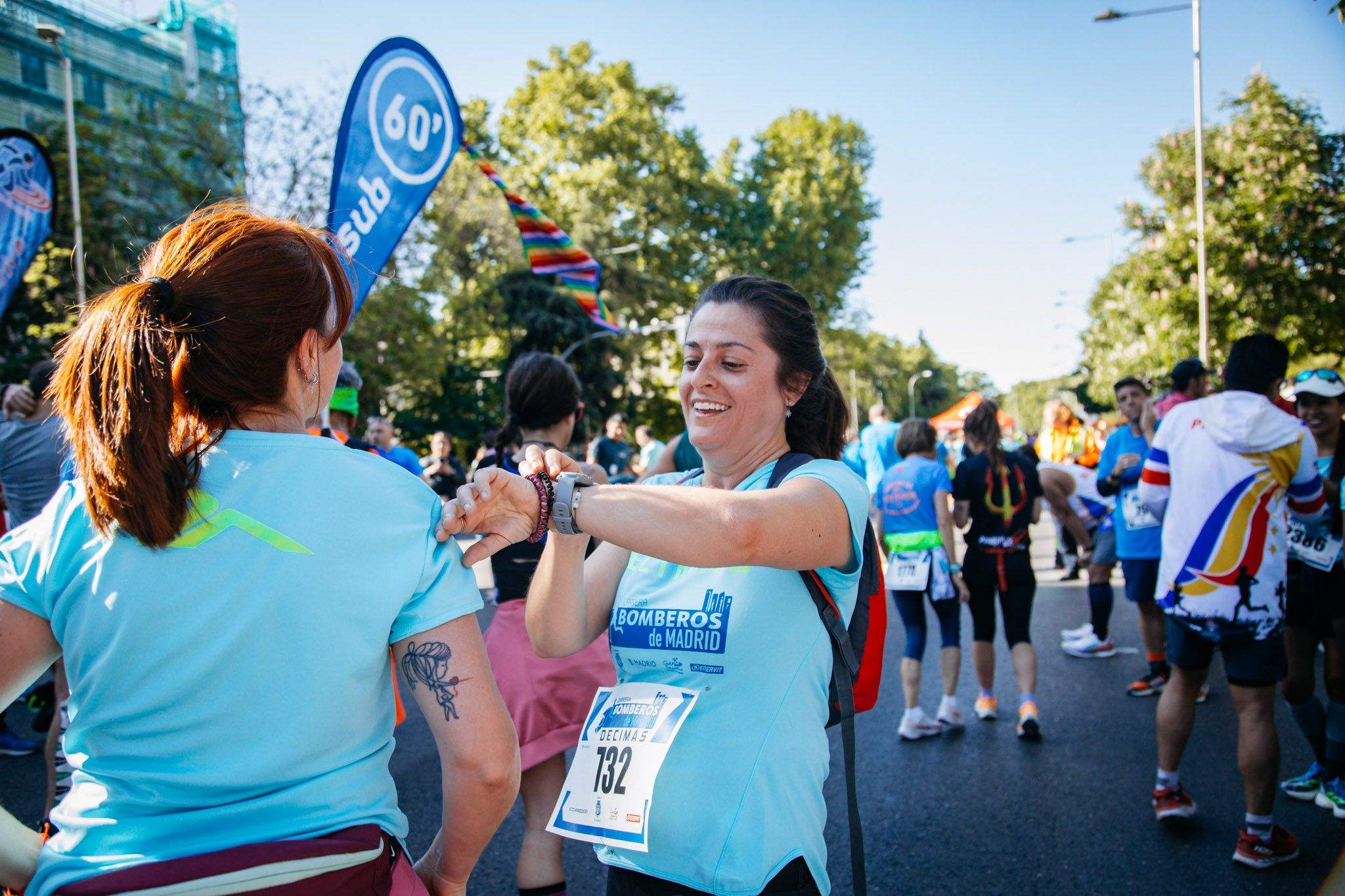 Las mejores fotos del ambiente en la meta de la Carrera Bomberos de Madrid DÉCIMAS 2024. 8