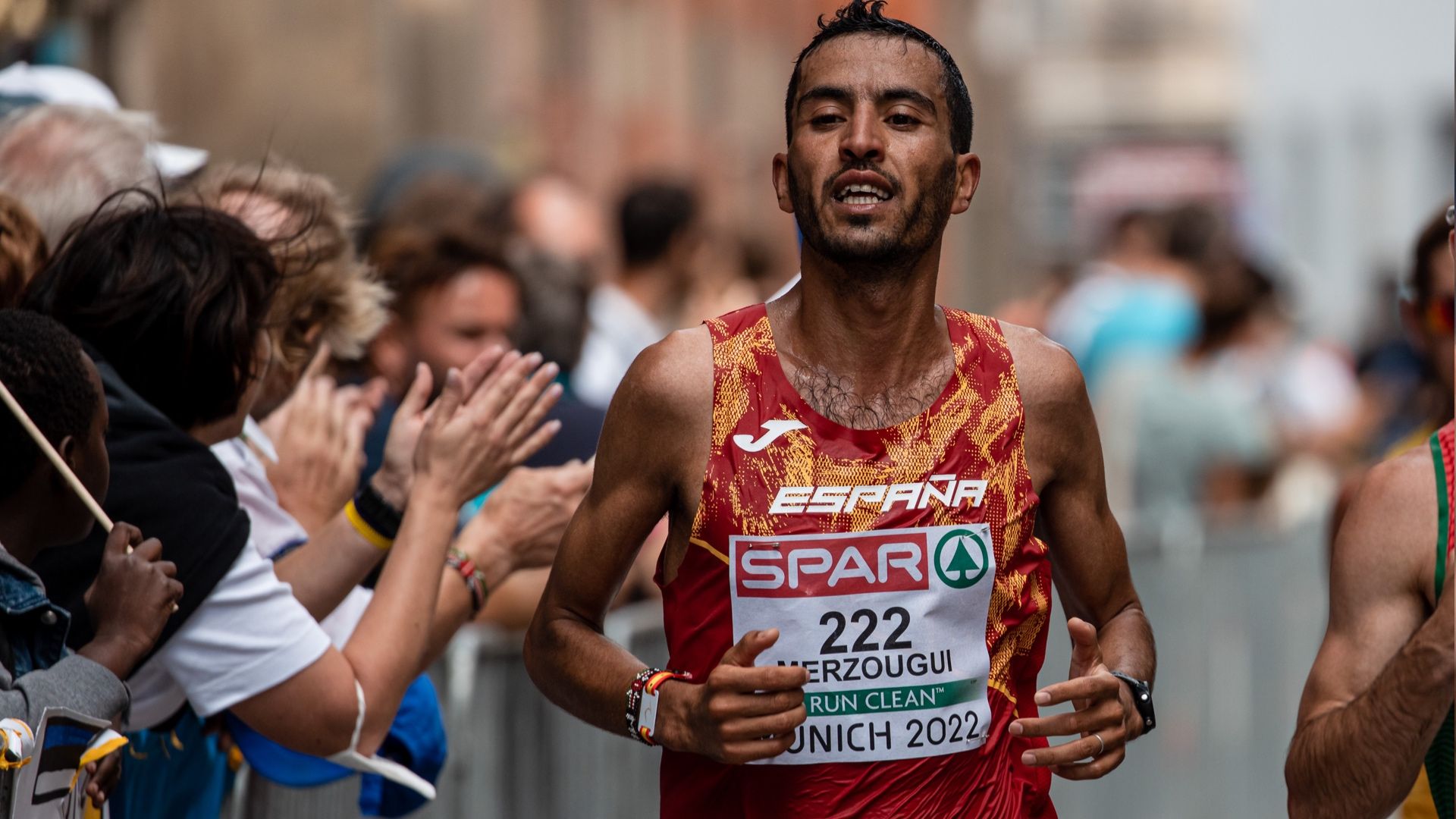 Merzougui en el Campeonato de Europa de Múnich 2022, donde finalizó en la posición 43. SPORTMEDIA.