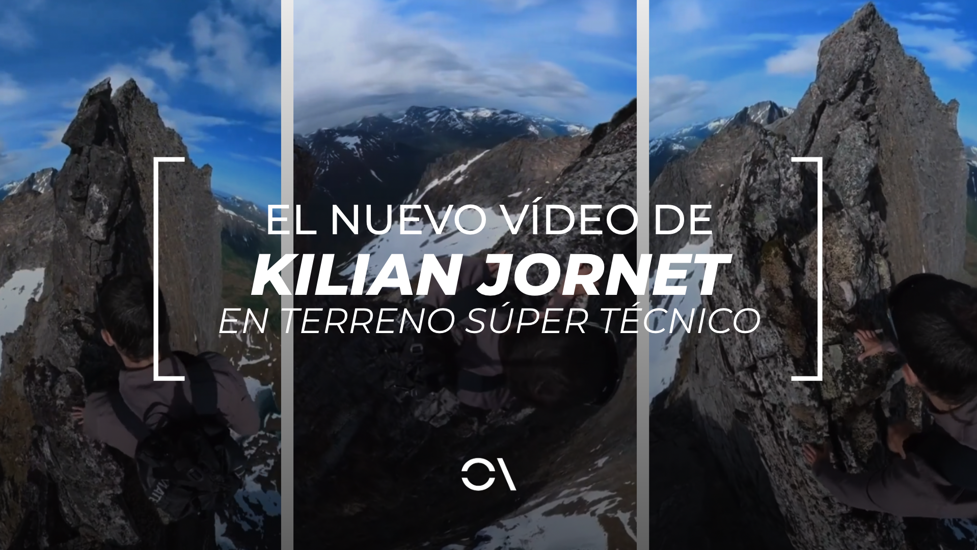Espectacular vídeo de Kilian Jornet en una montaña noruega de la zona de Åndalsnes. 