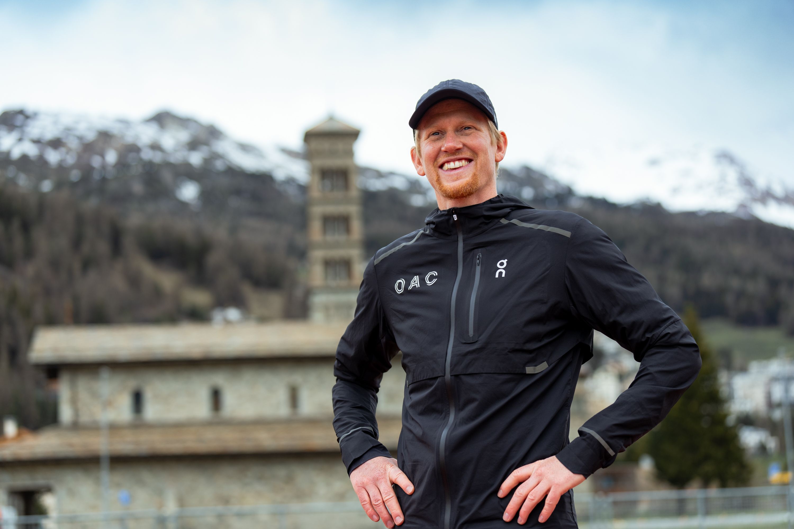Thomas Dreissigacker en Sankt Moritz, donde atendió a la revista Corredor. LOGAN SWNEY/ON.
