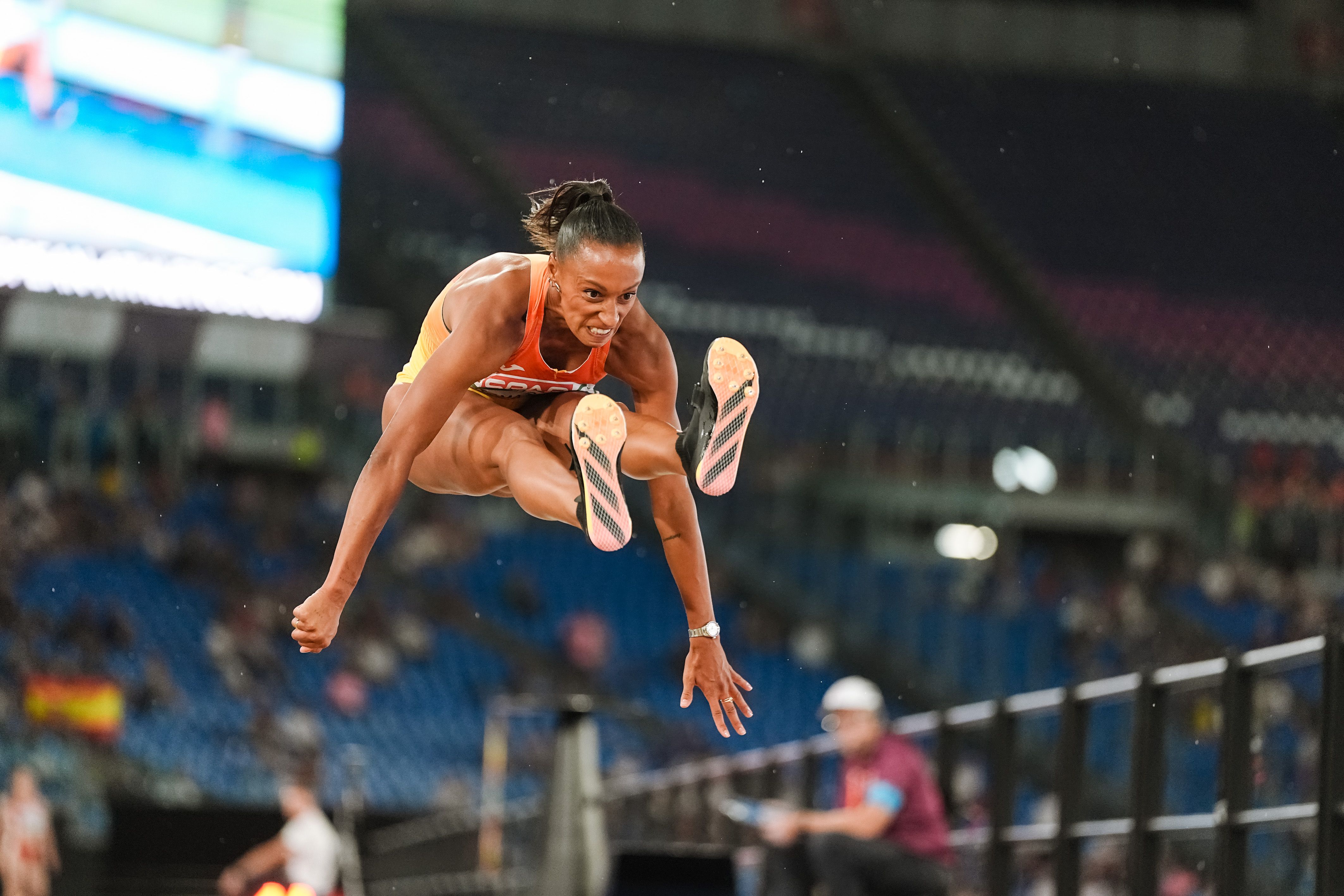 Ana Peleteiro durante el concurso de triple salto del Campeonato de Europa de Roma. SPORTMEDIA. Ana Peleteiro durante el concurso de triple salto del Campeonato de Europa de Roma. SPORTMEDIA.