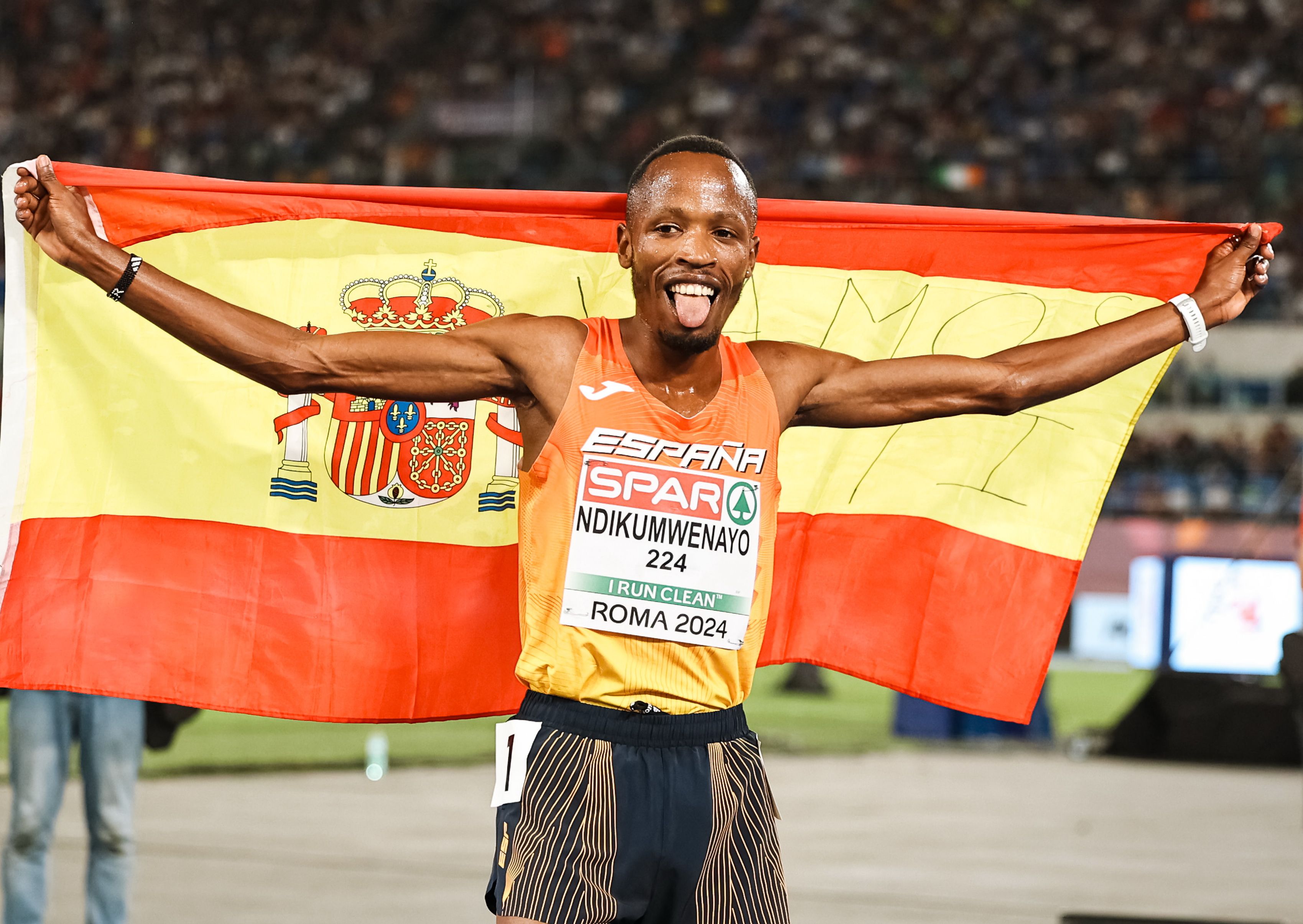 Medalla de bronce para Thierry Ndikumwenayo en los 10.000 metros del Europeo de Roma / Foto: Sportmedia