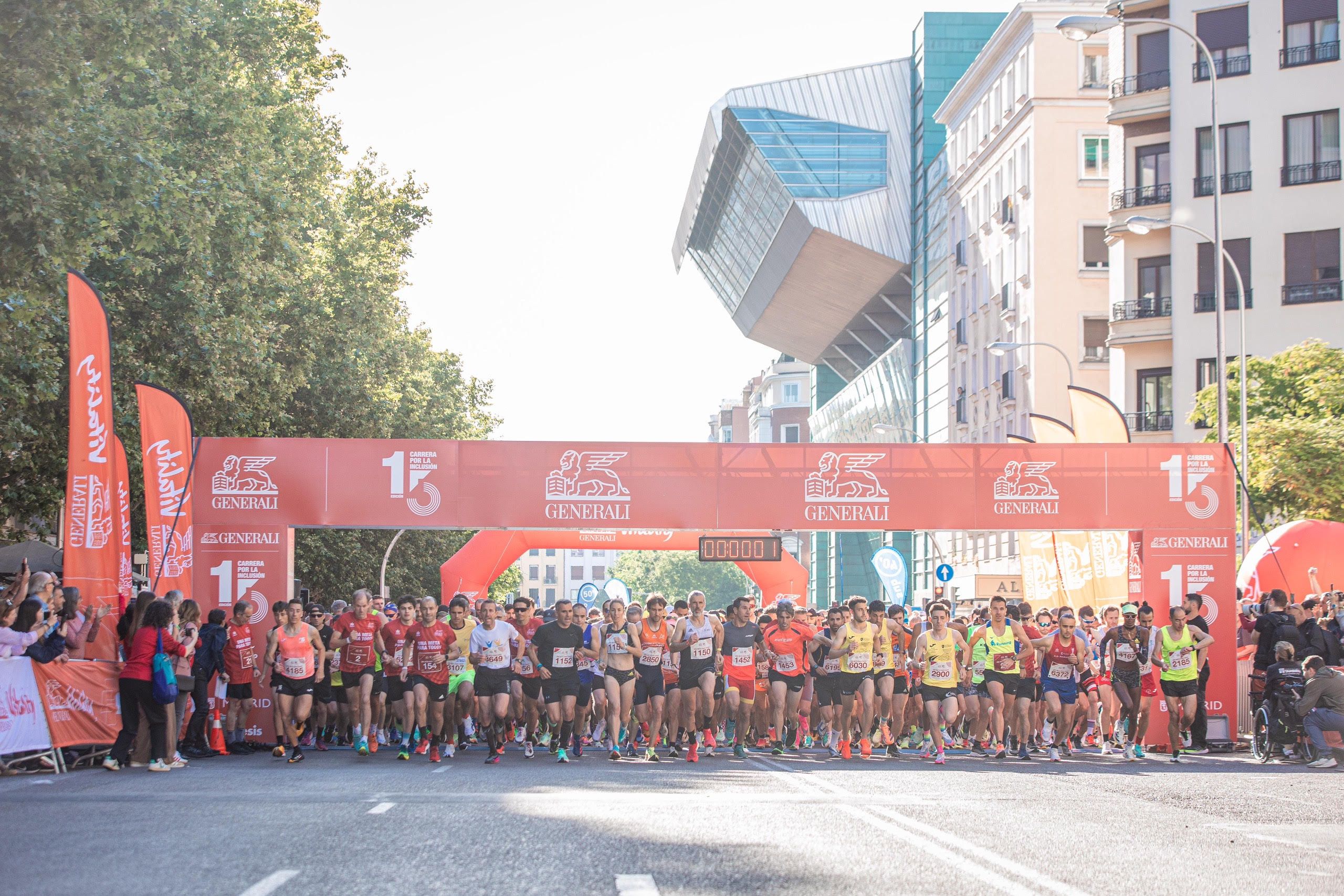 La Carrera Generali por la Inclusión celebró su 15º cumpleaños convertida en una cita imprescindible para los runners madrileños.