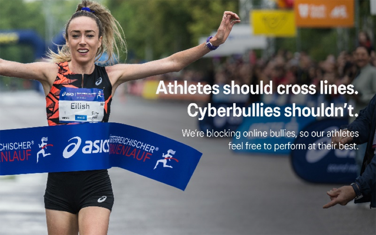 Una imagen de la campaña de Asics con Eilish McColgan como protagonista. Una imagen de la campaña de Asics con Eilish McColgan como protagonista.