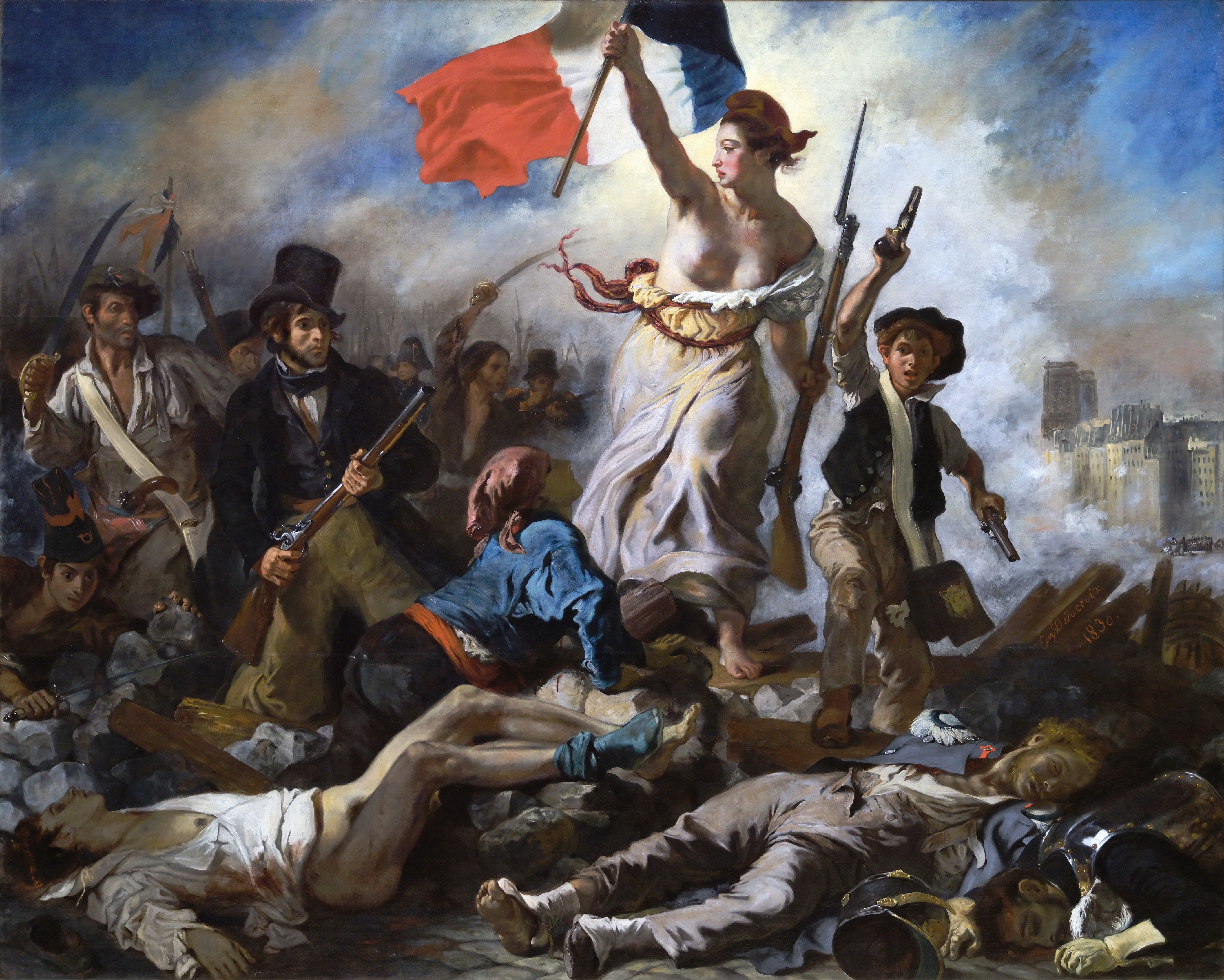 La Libertad guiando al pueblo, de Eugène Delacroix, nos da pie a reflexionar sobre los Juegos Olímpicos de París 2024