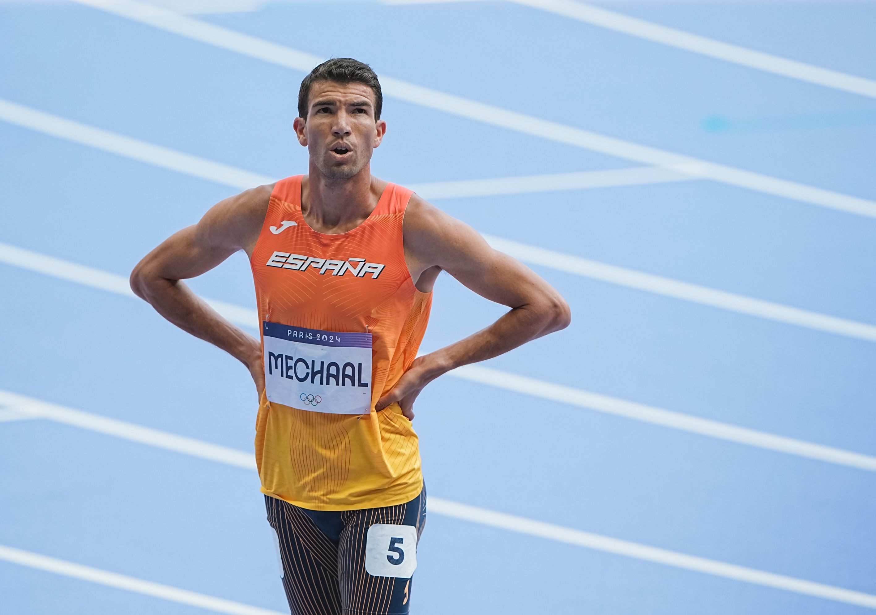 Adel Mechaal en los Juegos Olímpicos de París, su última gran cita con España. SPORTMEDIA.