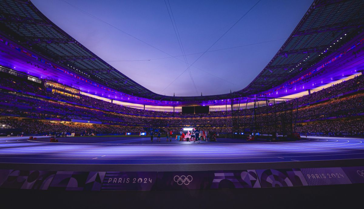 El estadio de París 2024 en los instantes previos a la final de 100 metros / Foto: VSM Photo Events El estadio de París 2024 en los instantes previos a la final de 100 metros / Foto: VSM Photo Events