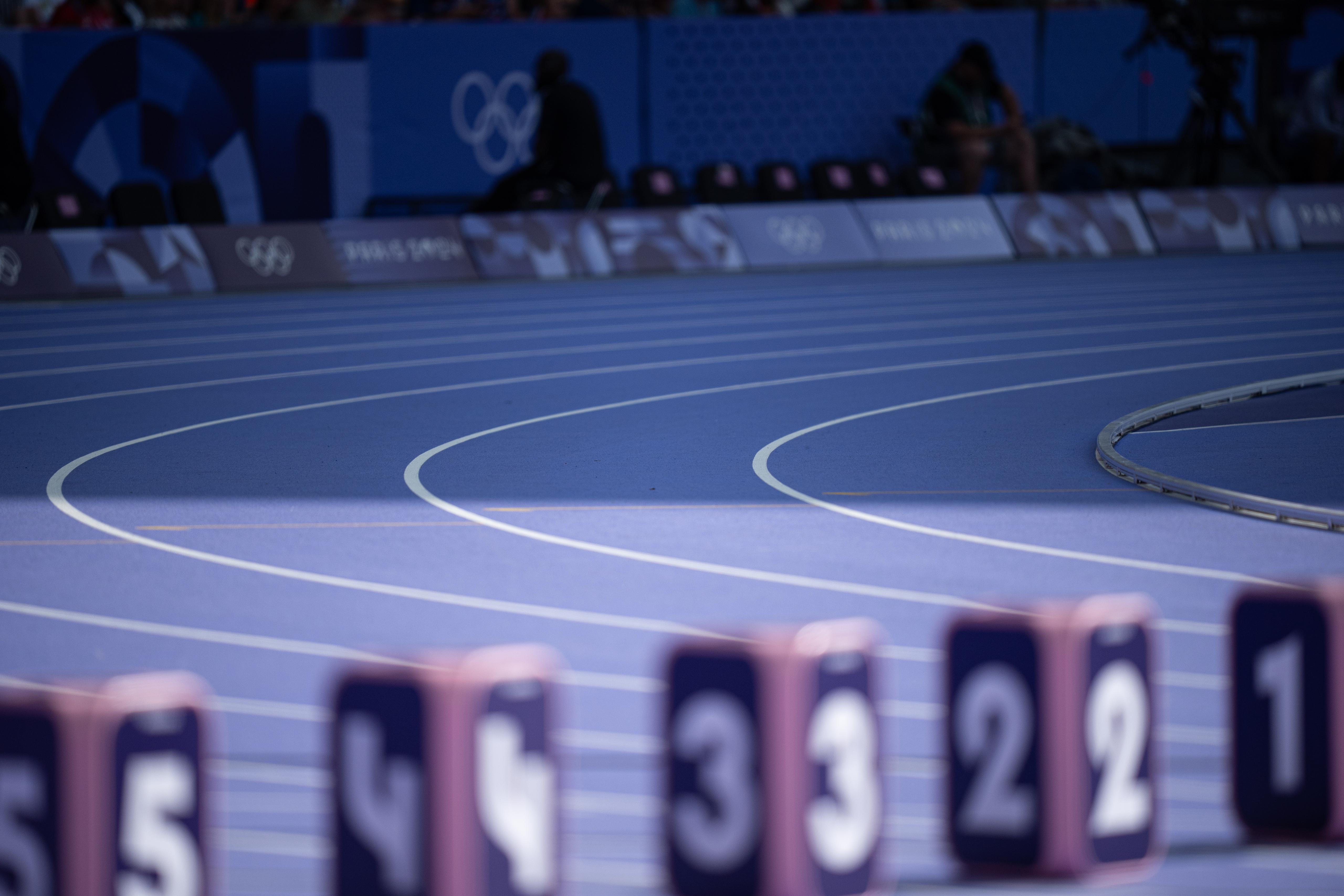 Te contamos las principales características de la nueva pista morada de Mondo en los Juegos Olímpicos de París. VSM PHOTOEVENTS.
