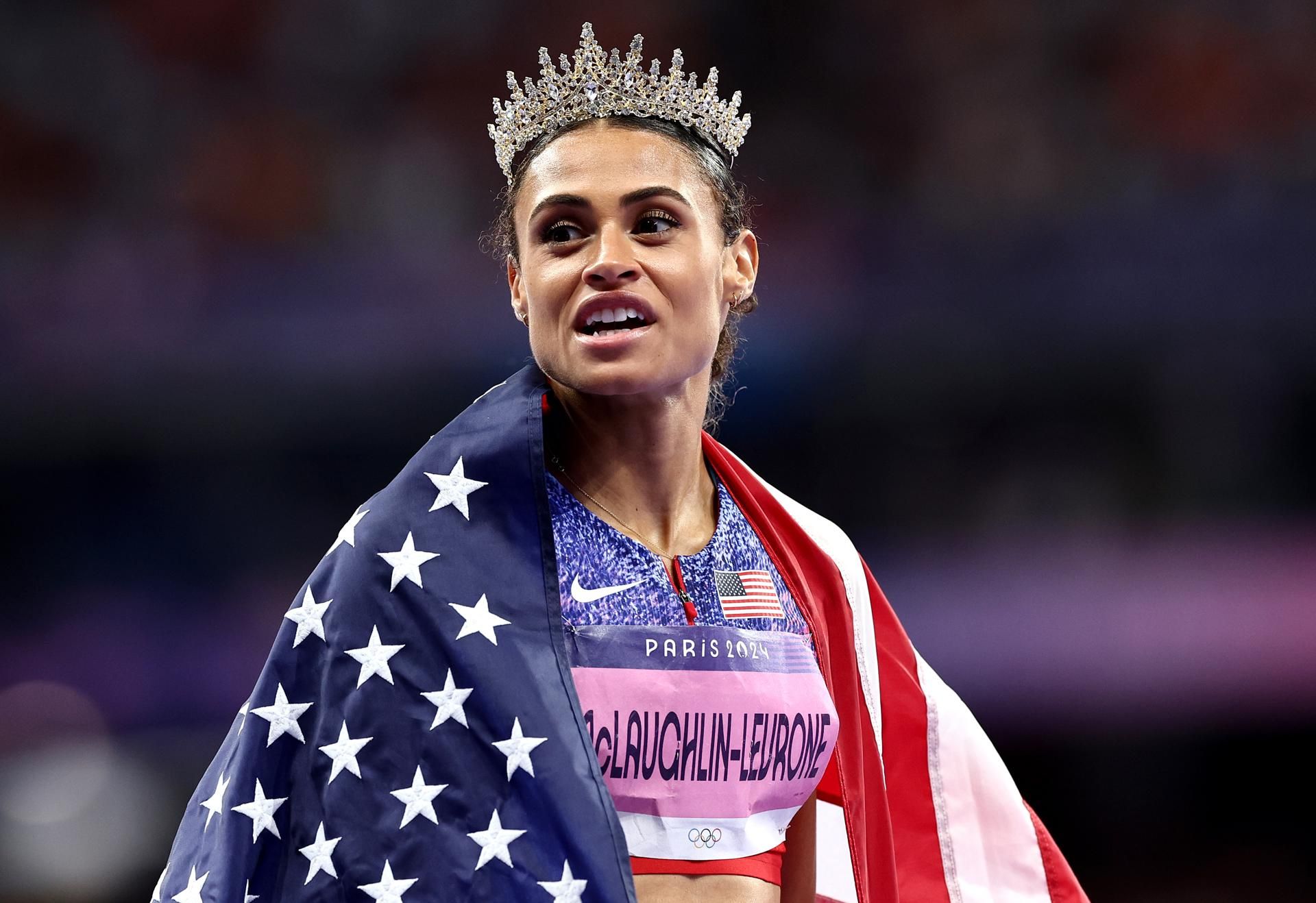 Sydney McLaughlin Levrone fue una de las grandes protagonistas de los Juegos Olímpicos de París firmando un nuevo récord del mundo en los 400 metros vallas. EFE.