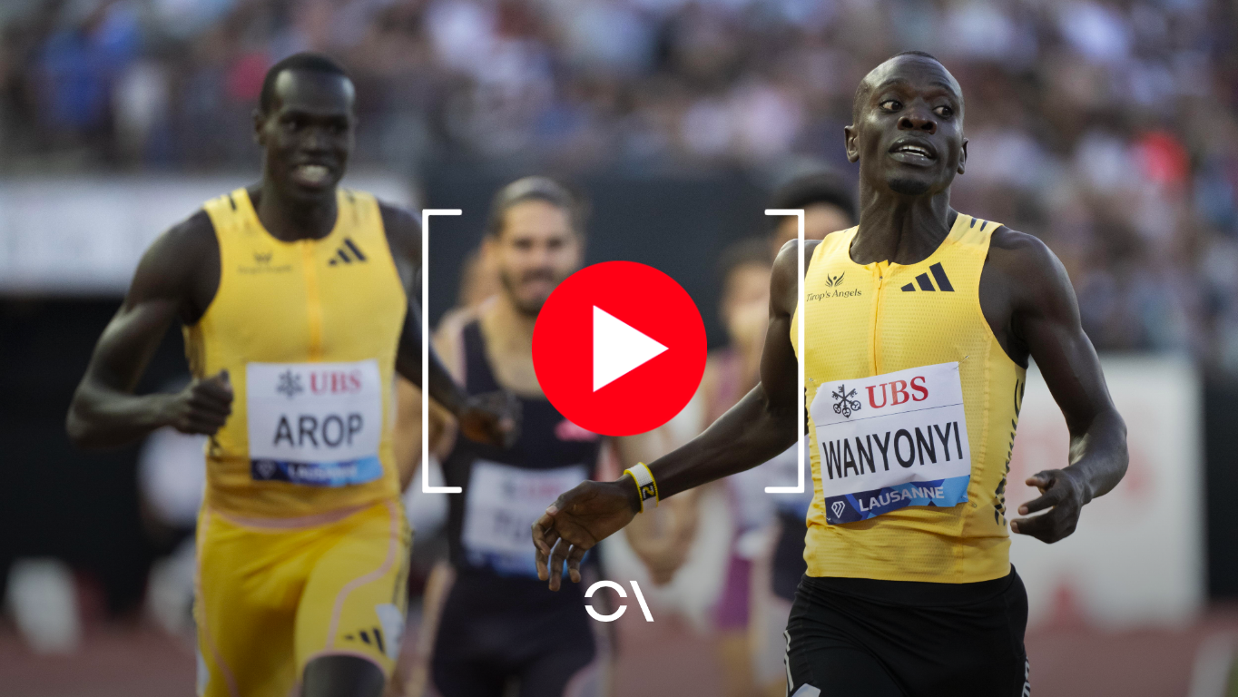El keniano Wanyonyi roza el récord del mundo de 800 metros.