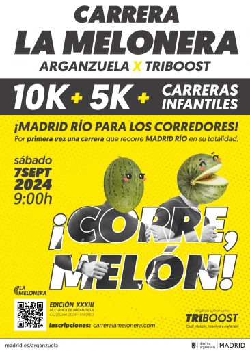 Cartel oficial de la carrera La Melonera Triboost 2024