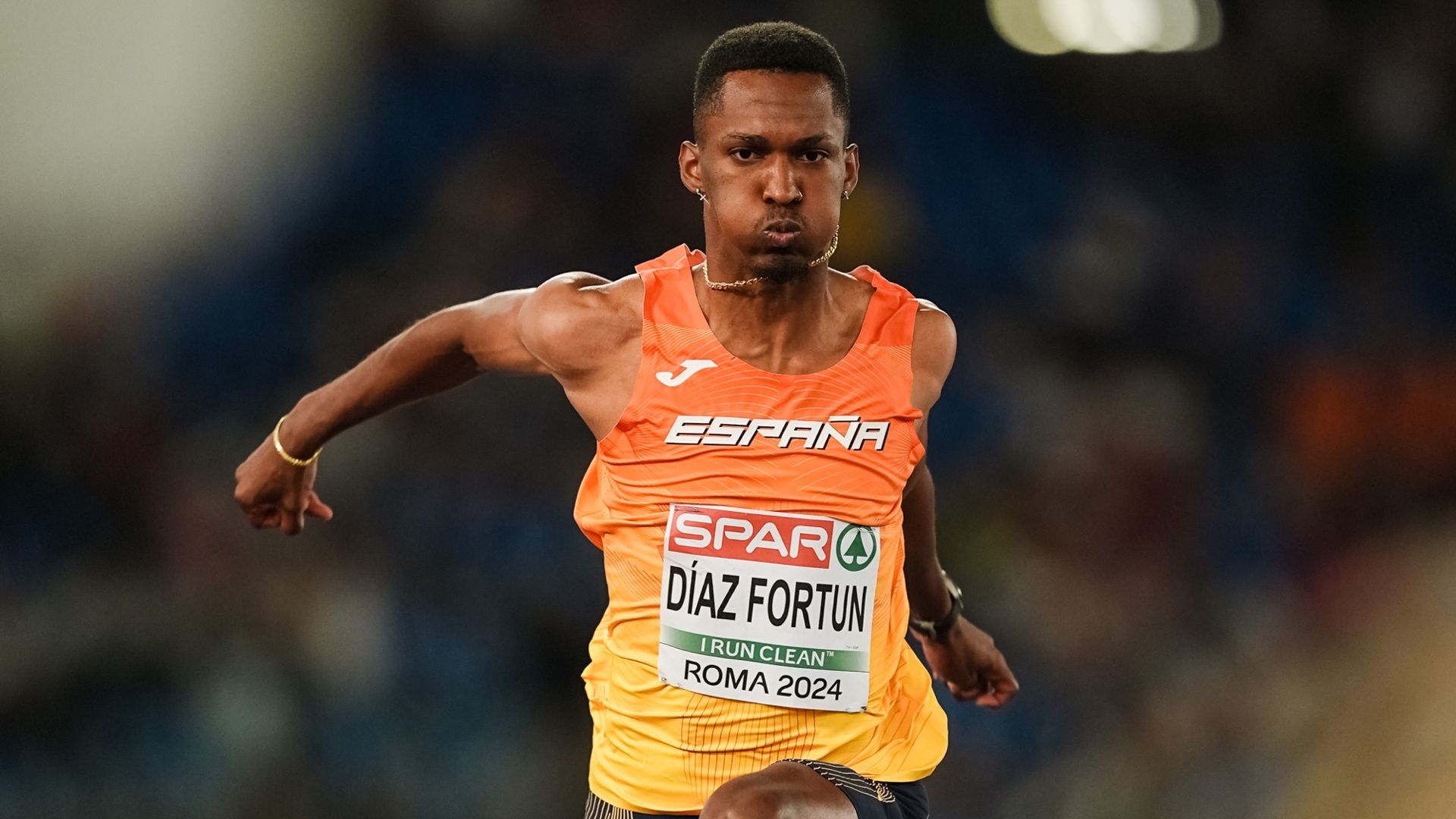 Jordan Díaz en el Europeo de Roma, donde logró un registro de 18.18 metros que le colocó como tercer triplista de todos los tiempos. SPORTMEDIA.