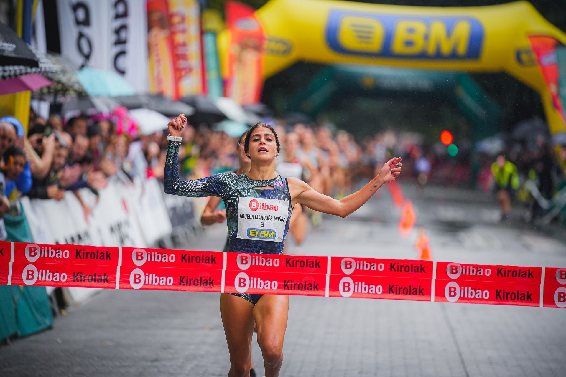 Águeda Marqués se impuso en la Milla Internacional de Bilbao 2023. MARÍA MENTXACA