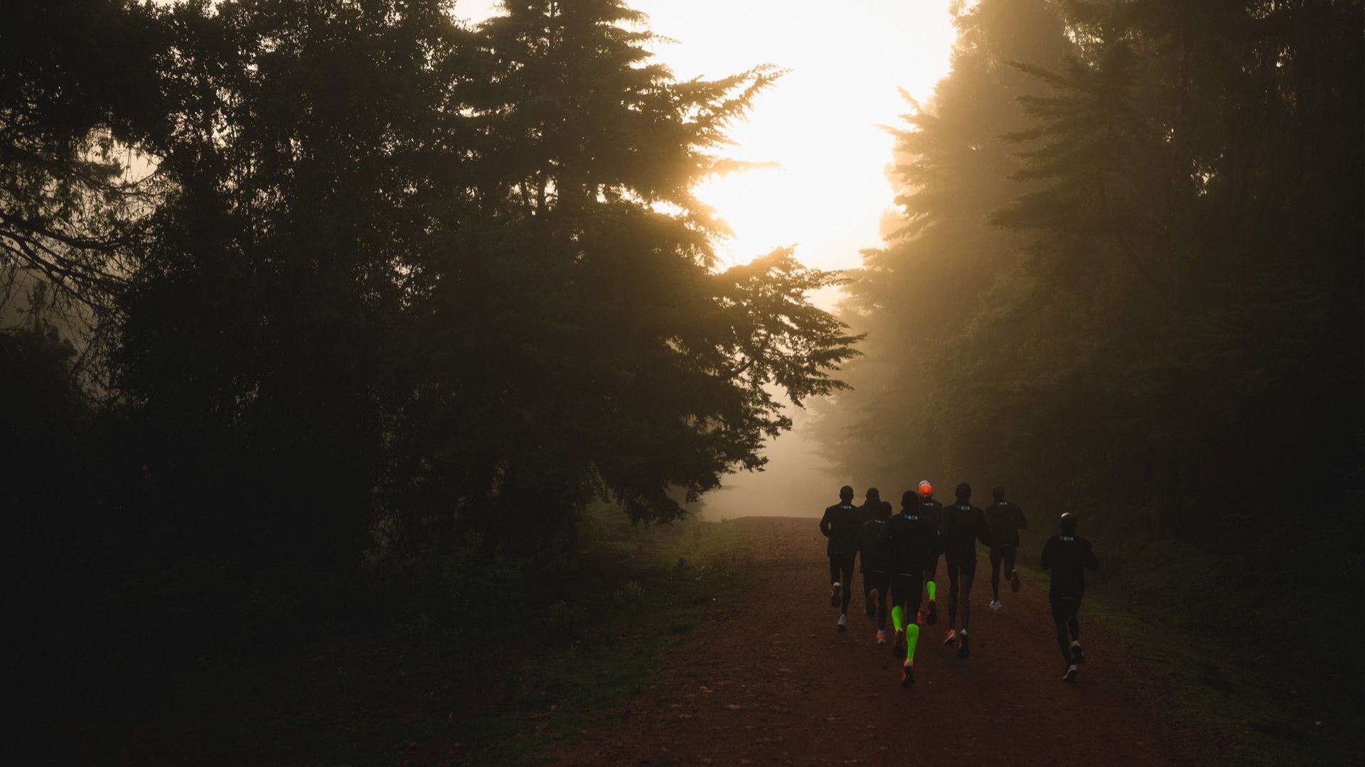 Una imagen de un entrenamiento en un bosque en Kenia, un país que está sufriendo como pocos la lacra del dopaje. NN RUNNING TEAM.
