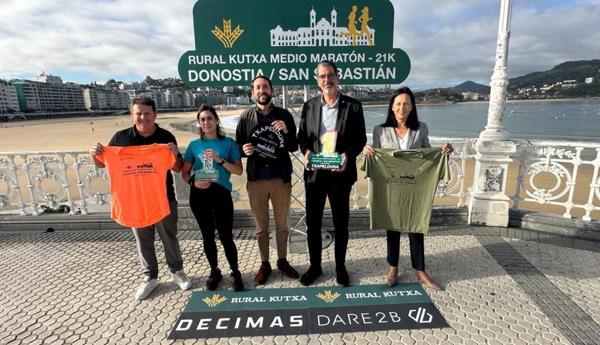 Una imagen de la presentación del Medio Maratón de San Sebastián Una imagen de la presentación del Medio Maratón de San Sebastián