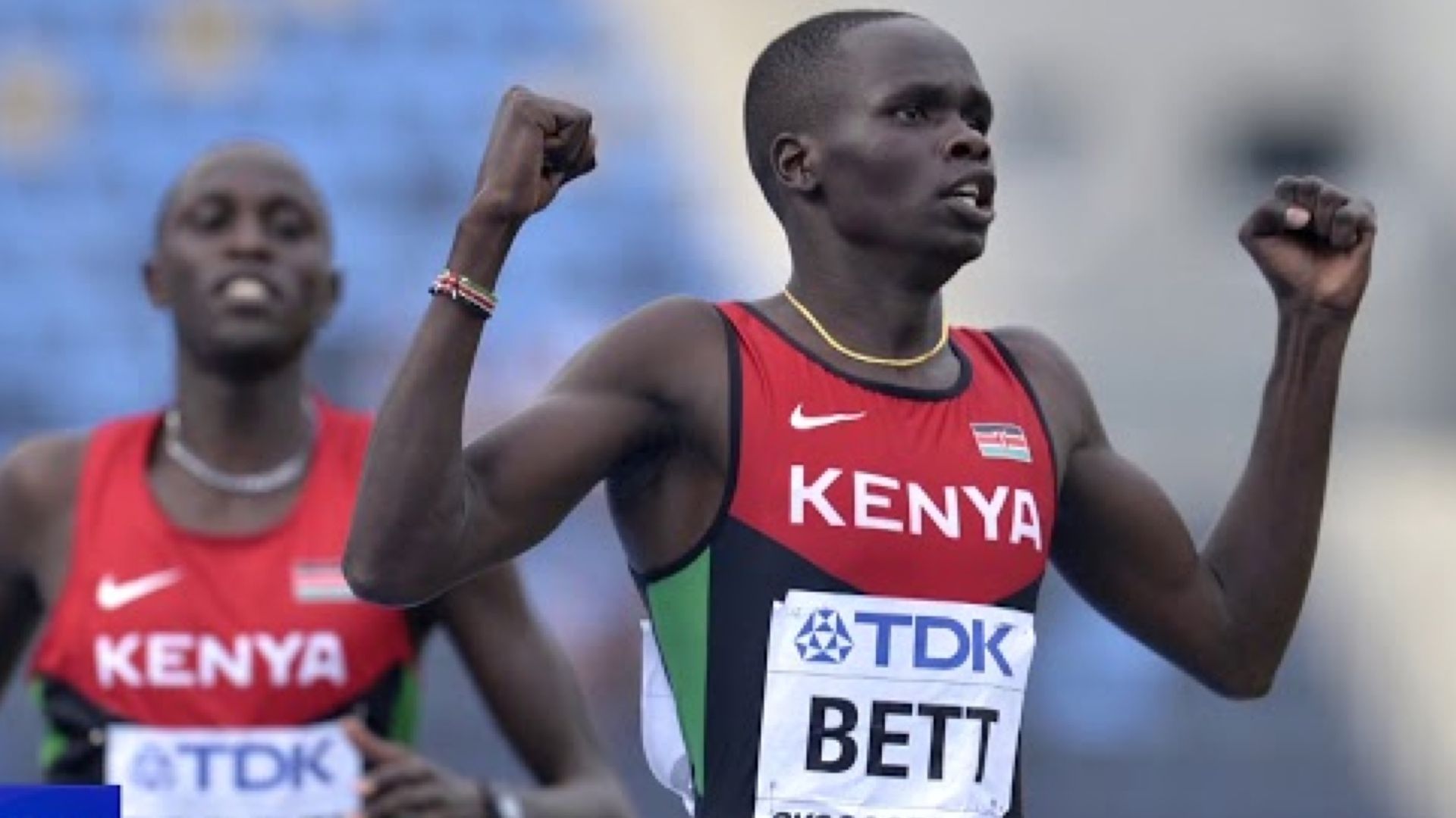 Kipyegon Bett durante el Campeonato del Mundo Sub20 en el que ganó los 800 metros en 2016.