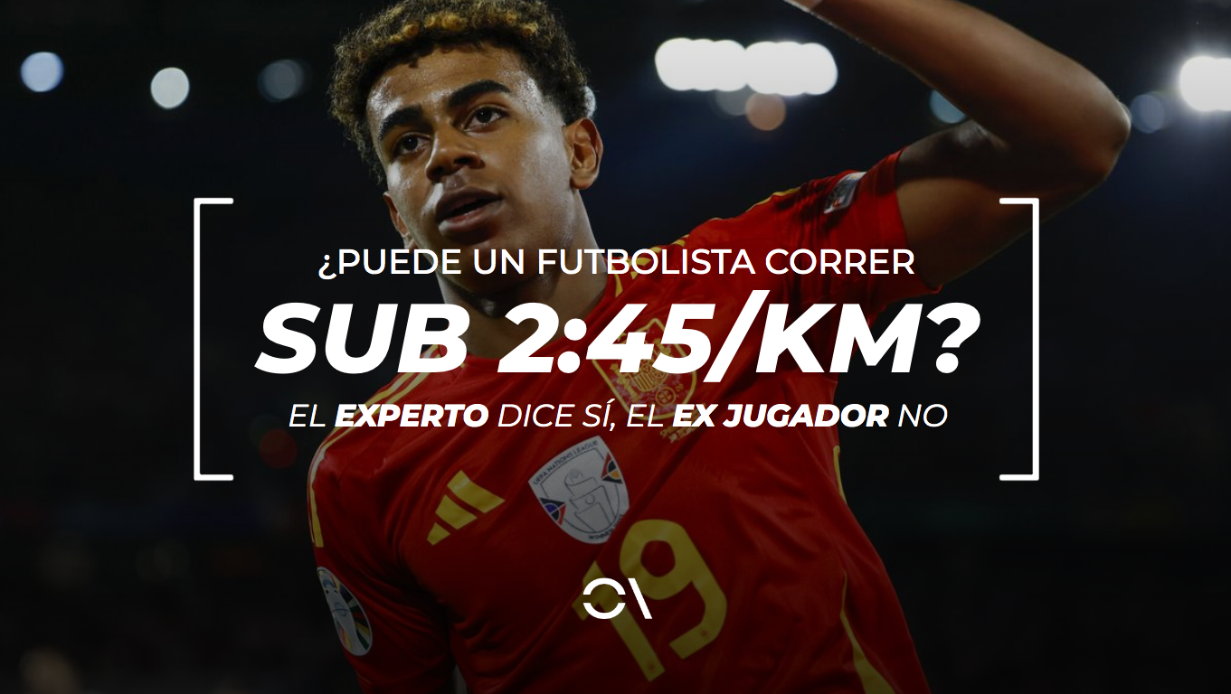 ¿Puede un futbolista correr en 2:45 un kilómetro?