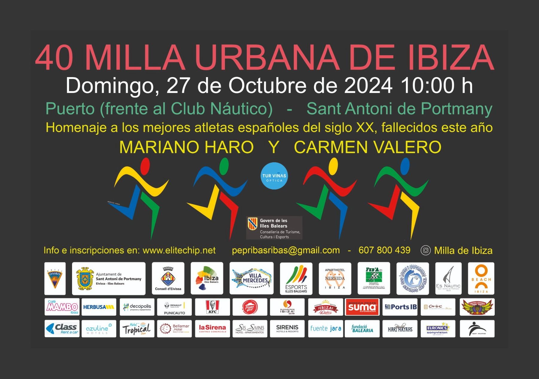 La Milla Urbana Isla de Ibiza cumple este domingo 40 ediciones