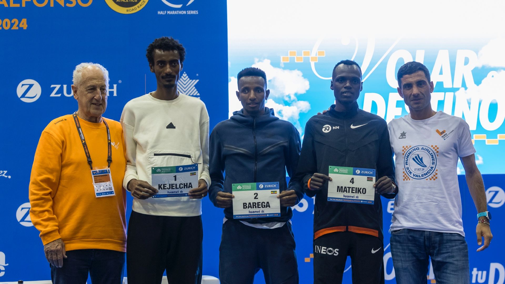 Kejelcha, Barega y Mateiko forman parte de la élite internacional masculina del Medio Maratón Valencia Trinidad Alfonso Zurich 2024.