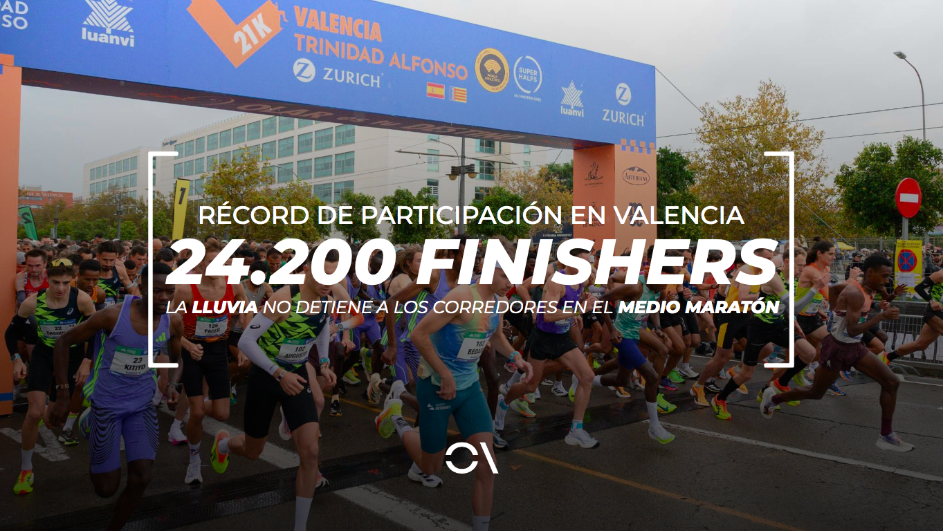 Récord de finishers en el Medio Maratón de Valencia.