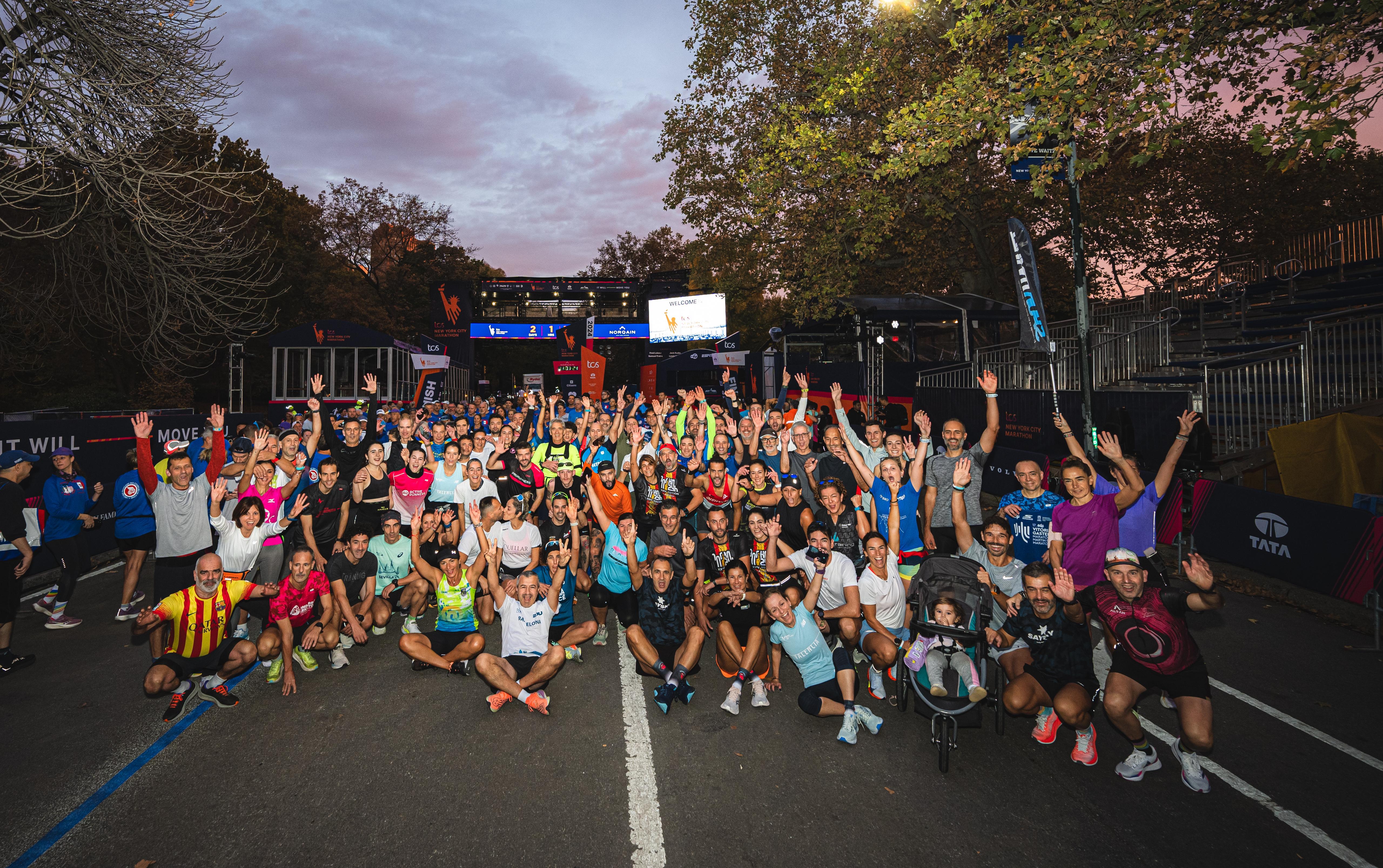 La línea de meta ya espera a los miles de corredores que participarán este año en el Maratón de Nueva York. VSM PHOTOEVENTS.