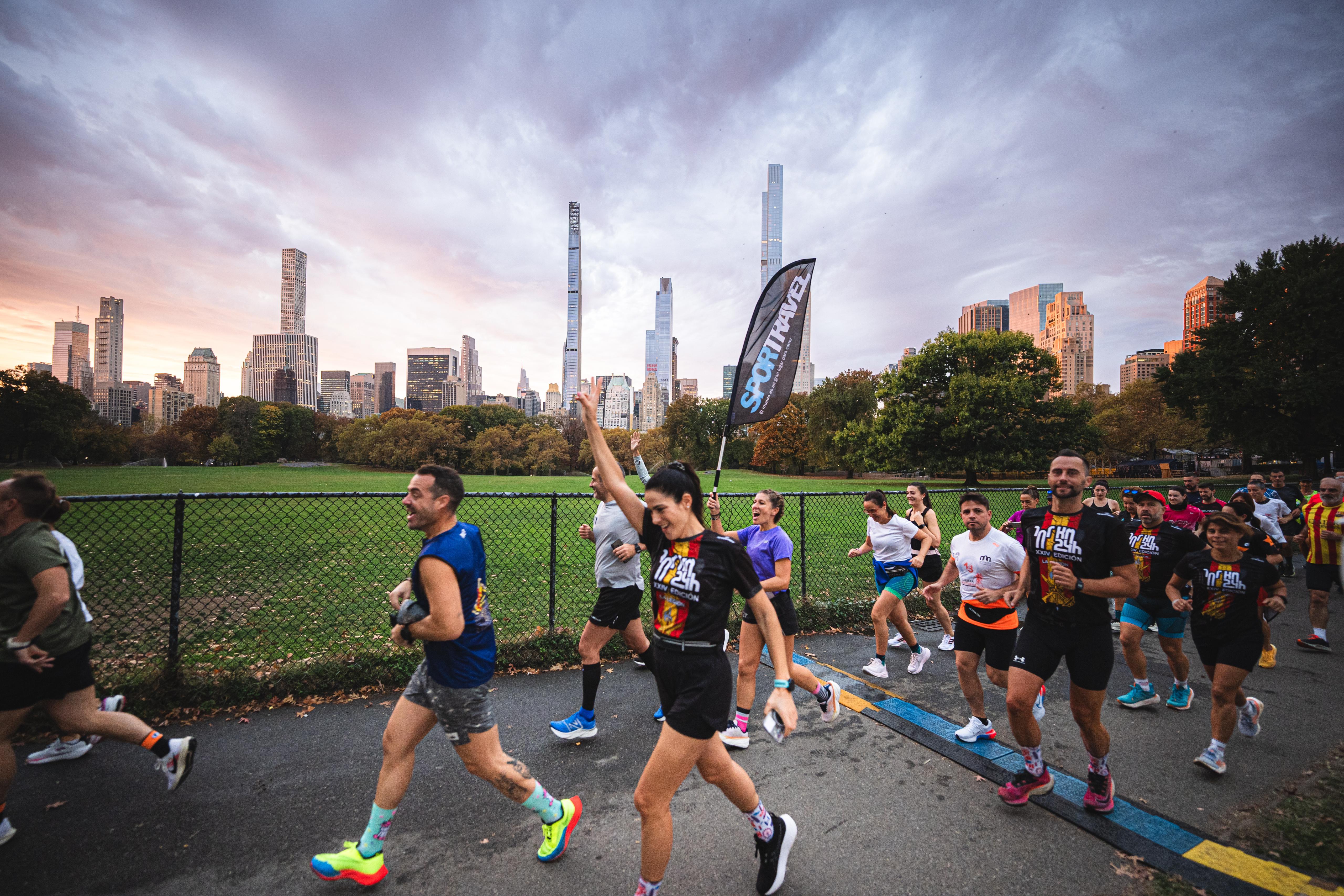 Central Park es el mejor lugar para entrenar en la previa del Maratón de Nueva York. VSM PHOTOEVENTS.