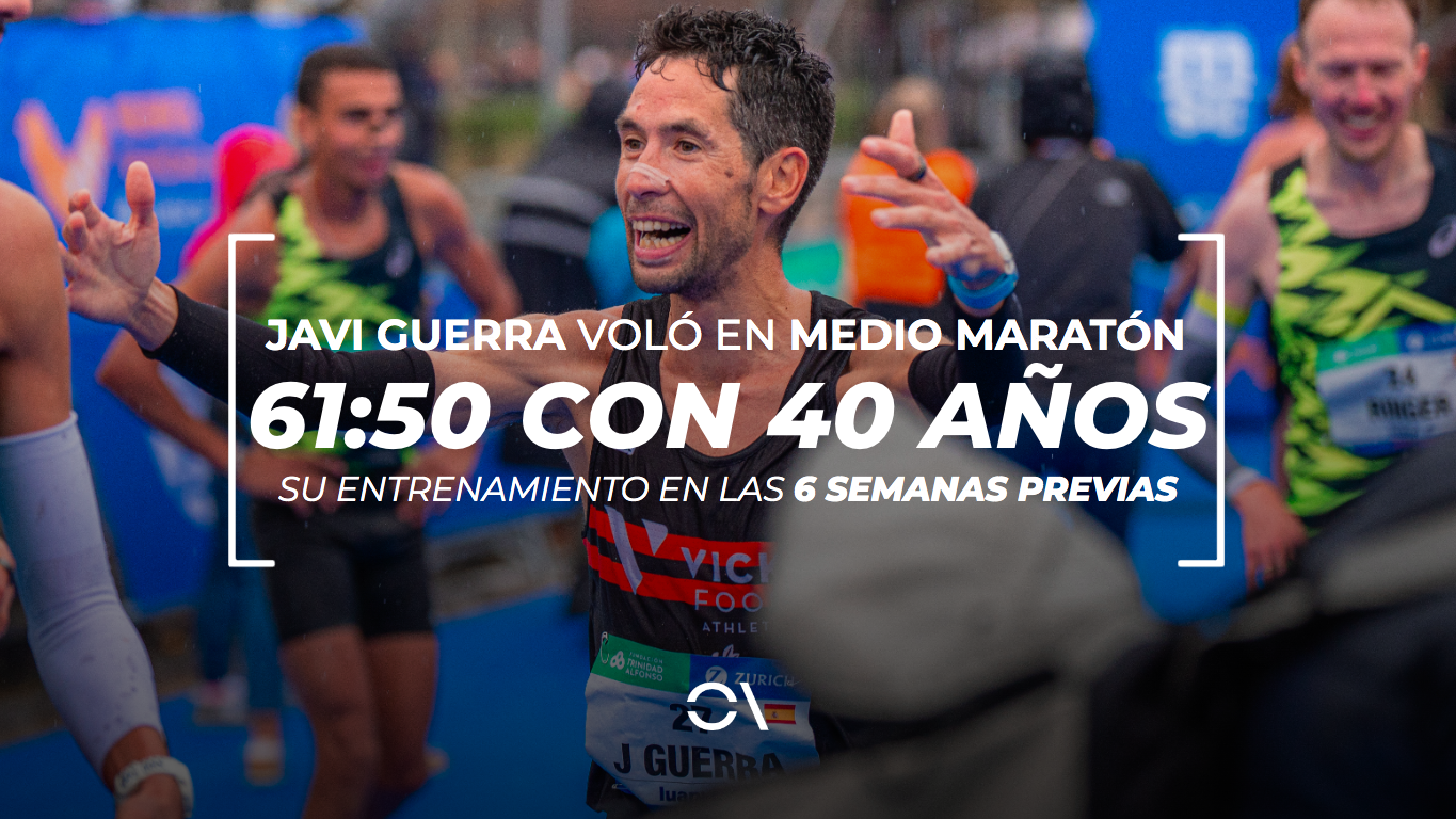 Las 6 semanas de entrenamiento de Javi Guerra (40 años) antes del 1:01:50 en medio maratón