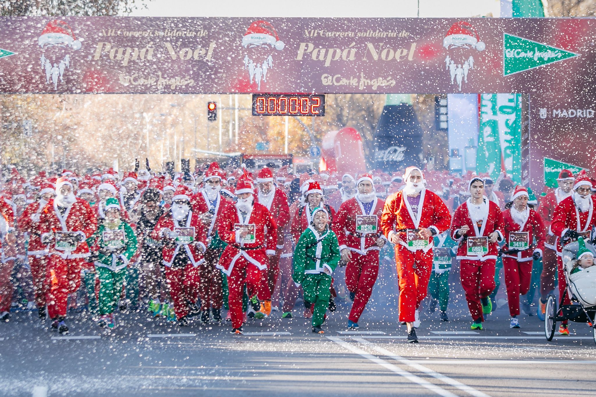 Salida de la última edición de la Carrera Papá Noel de Madrid