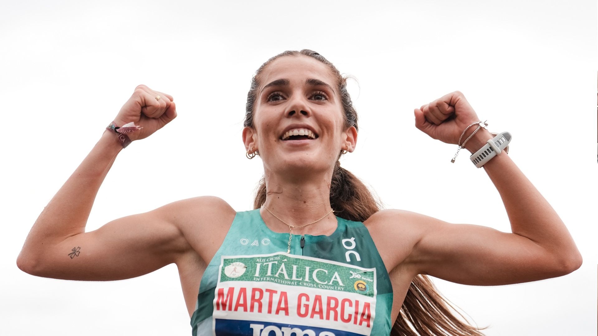 Marta García en el Cross Internacional de Itálica 2024. SPORTMEDIA.