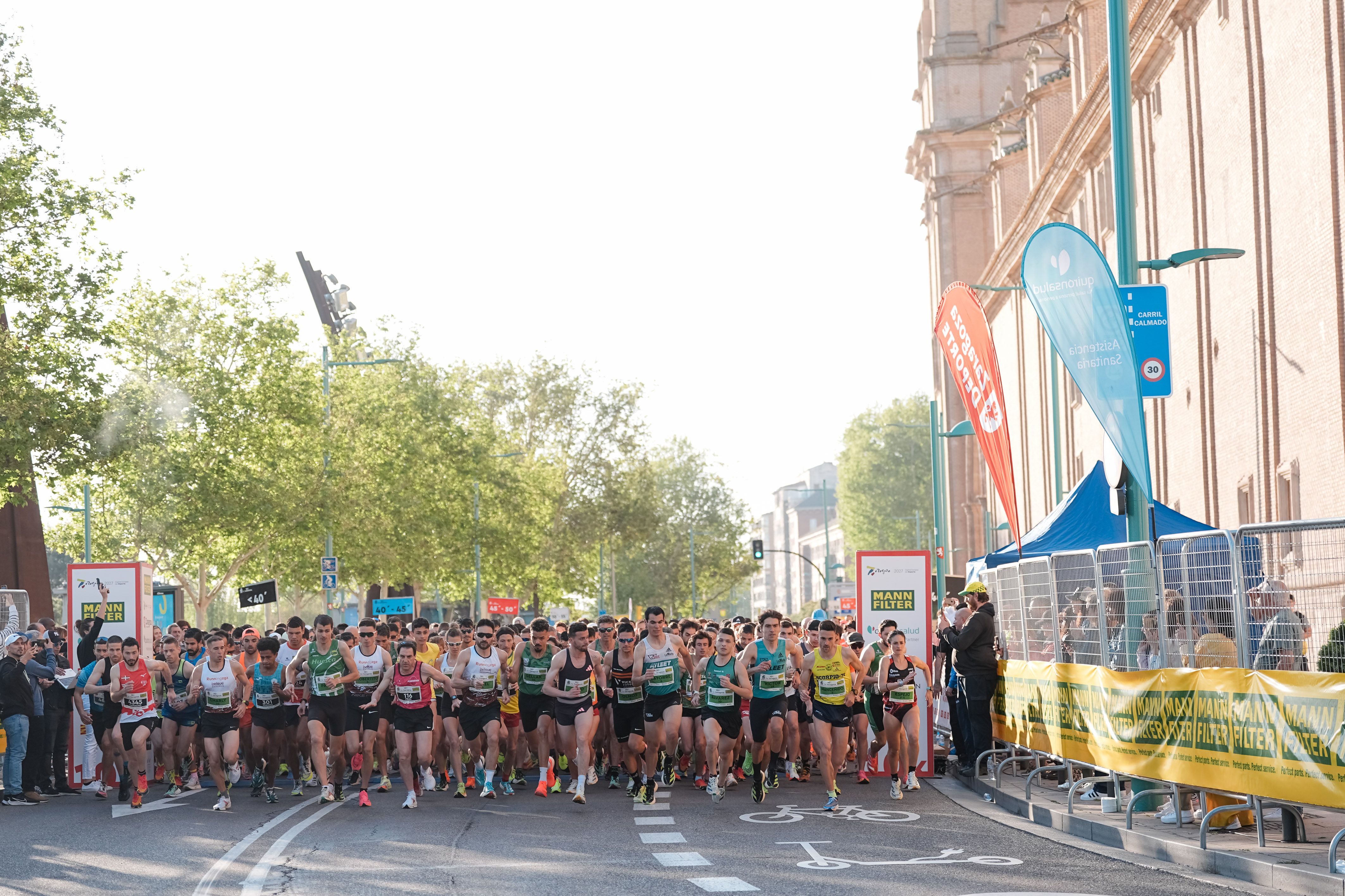 Salida de la pasada edición del 10K del MANN-FILTER Maratón de Zaragoza. LAST LAP
