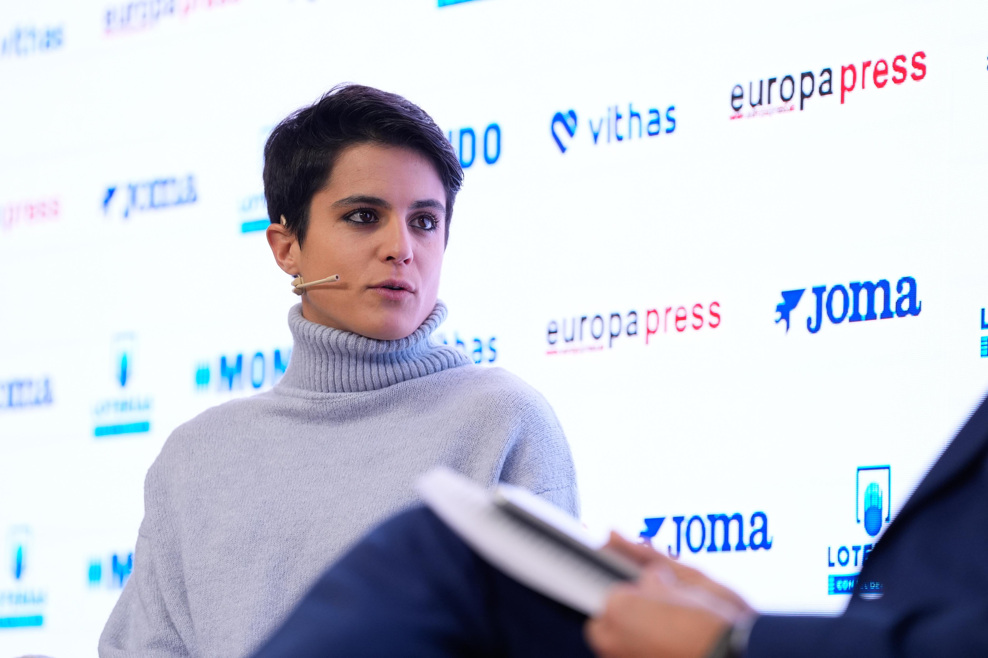 María Pérez fue la protagonista de la última edición de los Desayunos Deportivos de Europa Press. ÓSCAR J.BARROSO / EUROPA PRESS