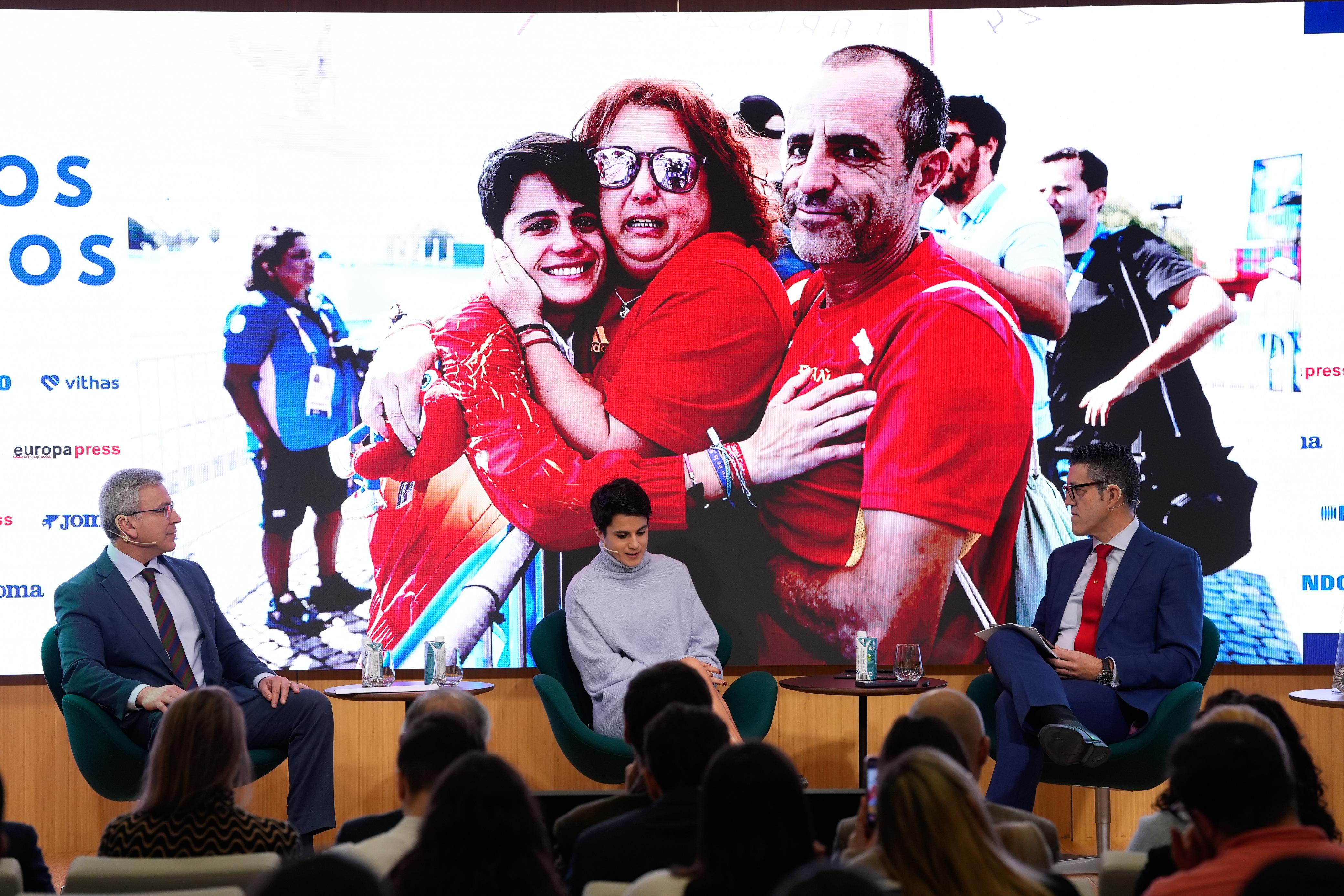 María Pérez durante su participación en los Desayunos Deportivos de Europa Press. ÓSCAR J. BARROSO / EUROPA PRESS María Pérez durante su participación en los Desayunos Deportivos de Europa Press. ÓSCAR J. BARROSO / EUROPA PRESS