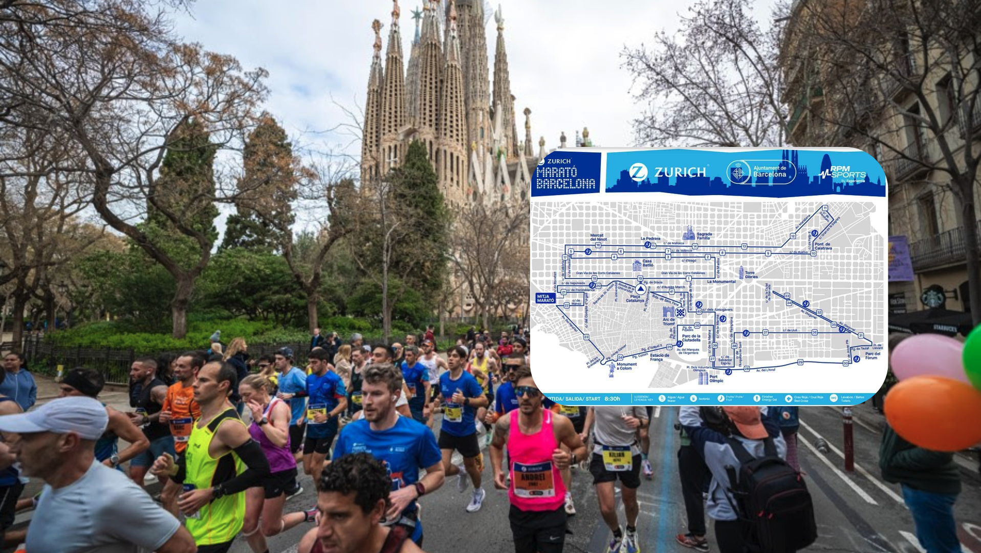 Así es el nuevo recorrido del Maratón de Barcelona