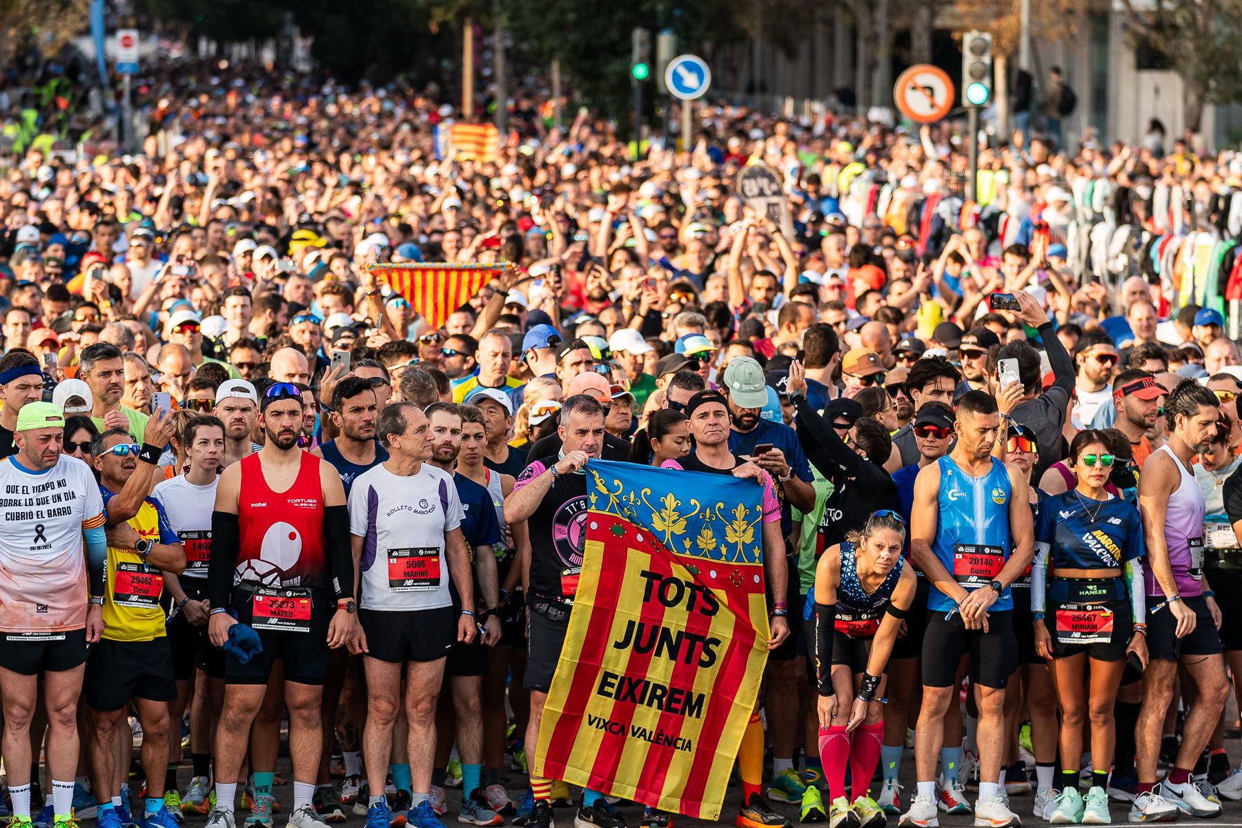 Una imagen del Maratón de Valencia 2024. MVTA. Una imagen del Maratón de Valencia 2024. MVTA.