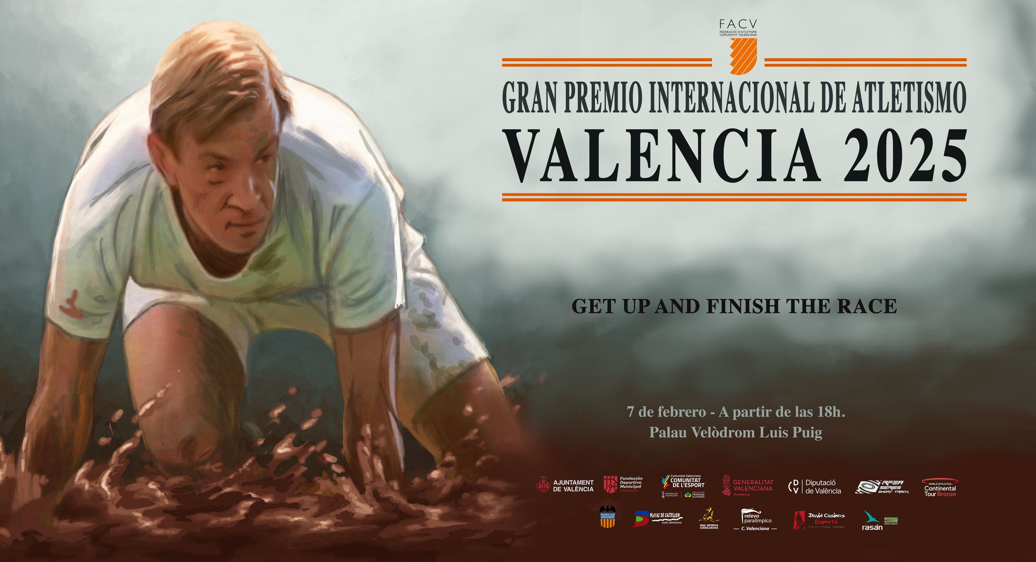 Así es el cartel del Gran Premio Valencia 2025, que será 1005 solidario con los afectados por la dana.