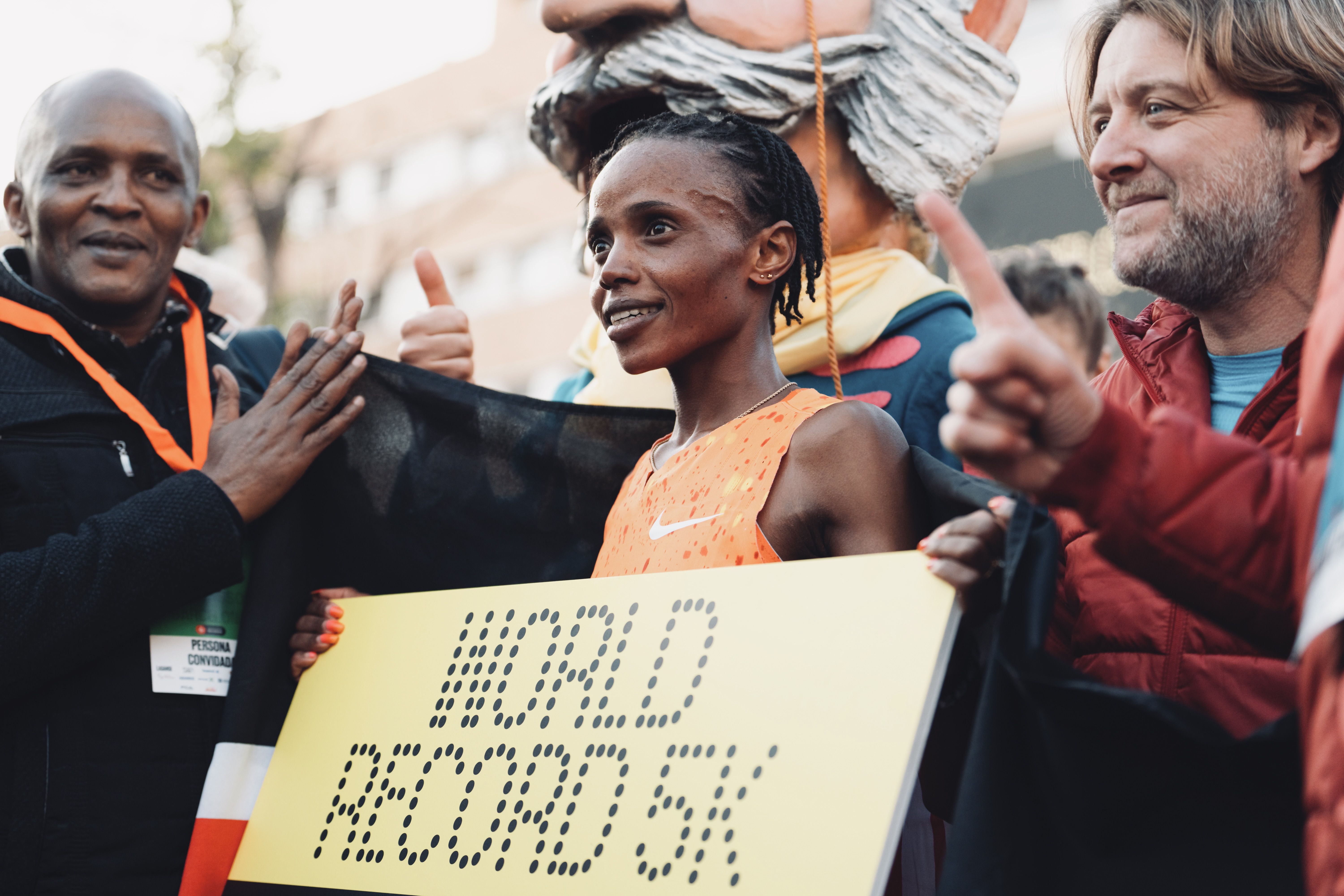 Beatrice Chebet en la Cursa dels Nassos 2024 donde ha batido el récord del mundo. SPORTMEDIA.