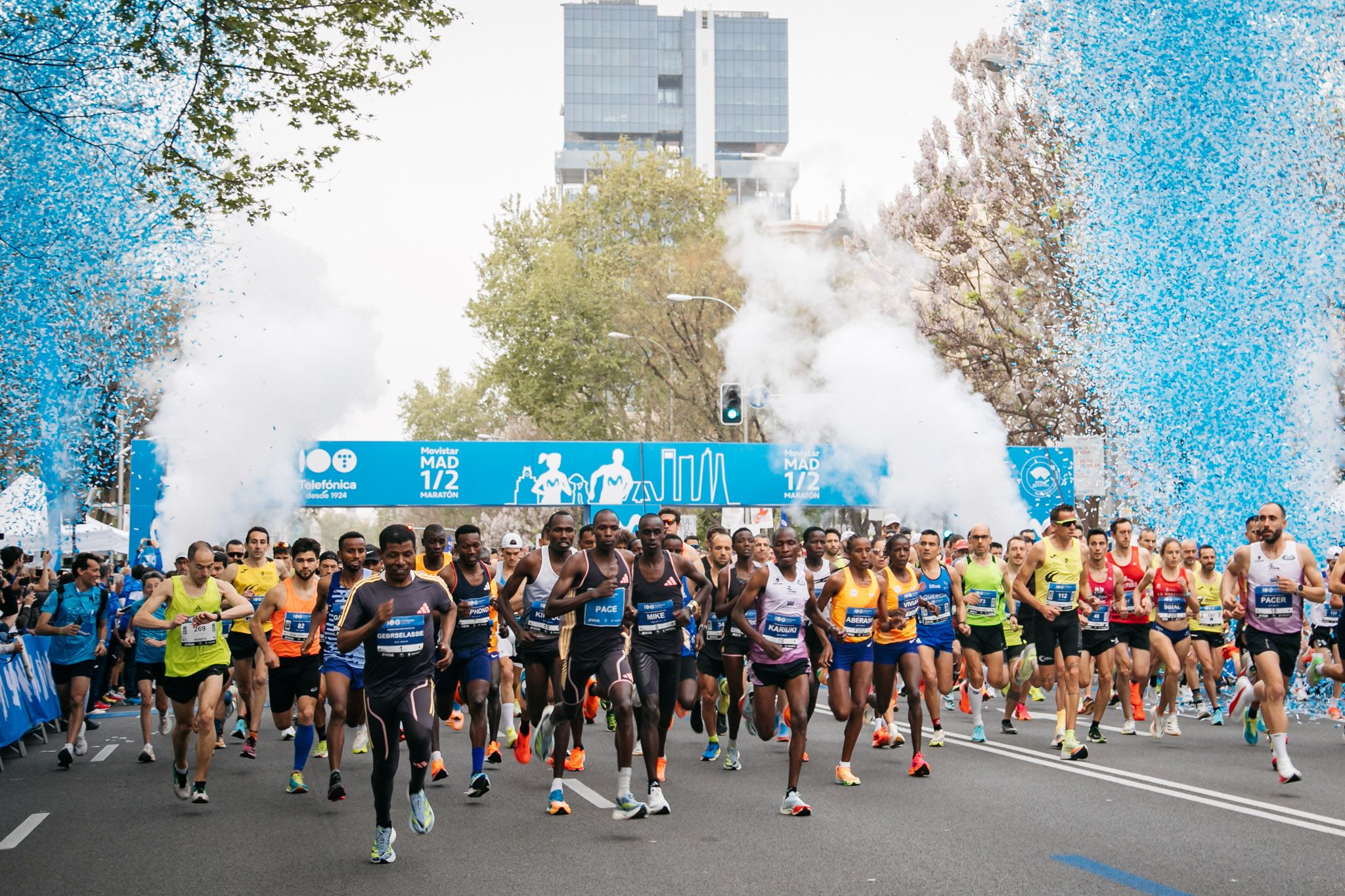 Imagen de la salida de la última edición del Movistar Madrid Medio Maratón