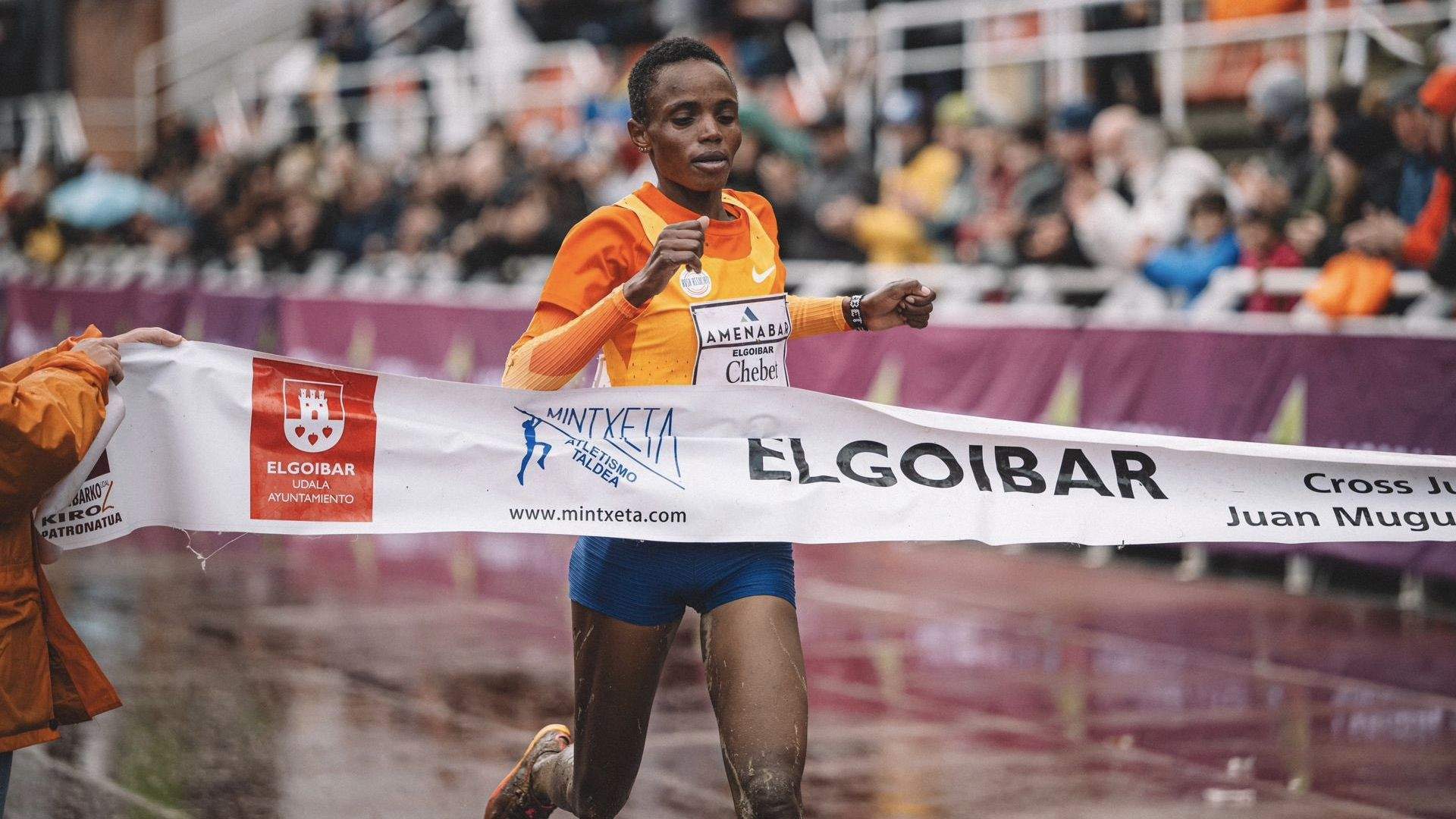 Beatrice Chebet fue la ganadora del Cross de Elgoibar el pasado año. FOTORUNNERS.
