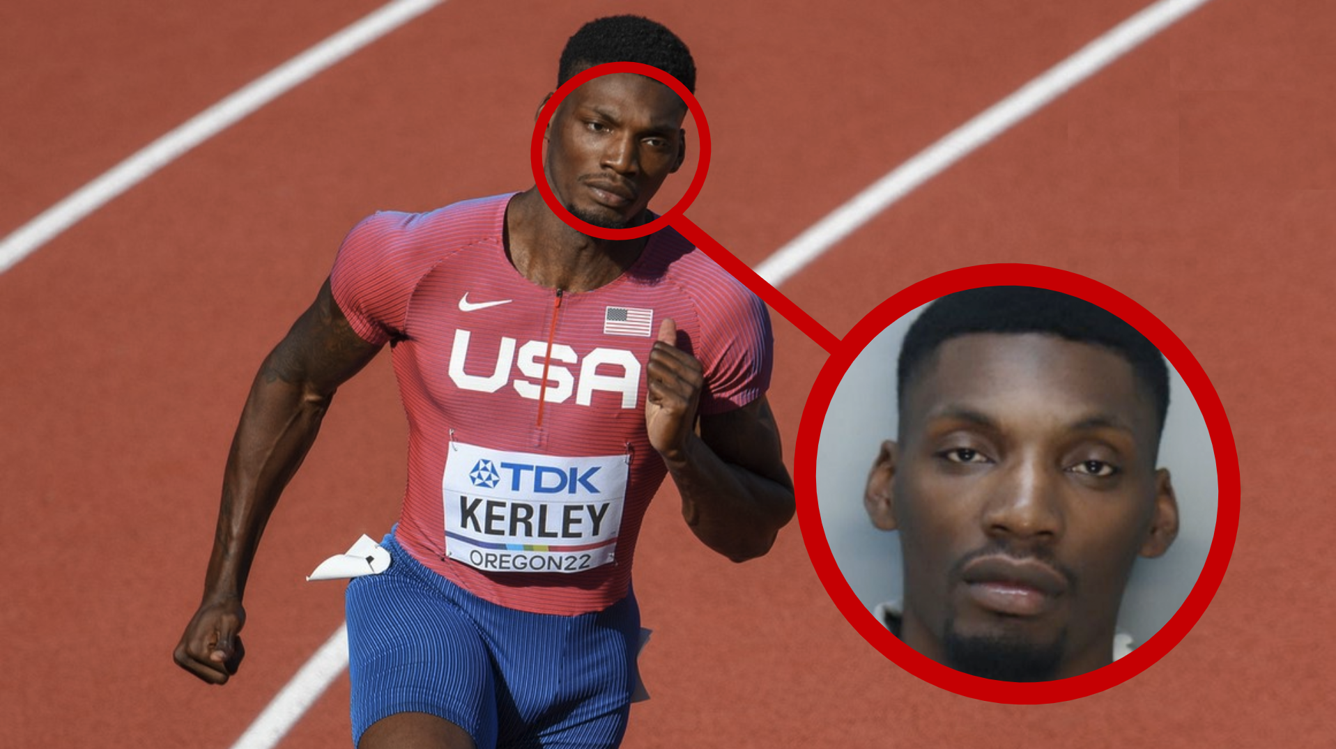 El velocista Fred Kerley, detenido y reducido con una pistola taser en Miami Beach