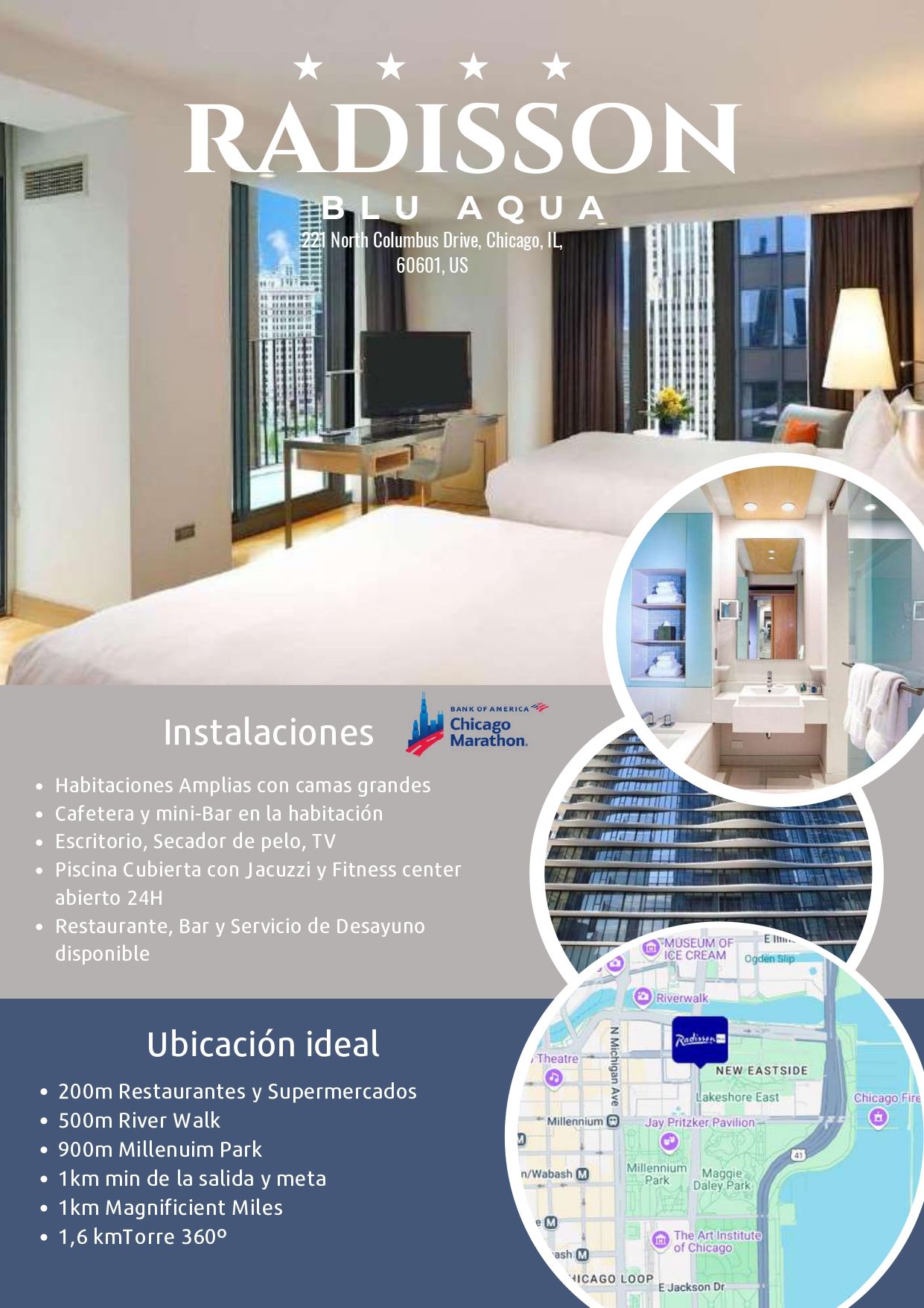 En este hotel disfrutaréis a tope de vuestra estancia en Chicago En este hotel disfrutaréis a tope de vuestra estancia en Chicago