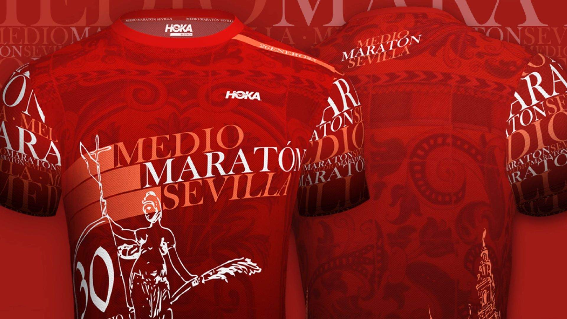Así es la camiseta del Medio Maratón de Sevilla 2025.