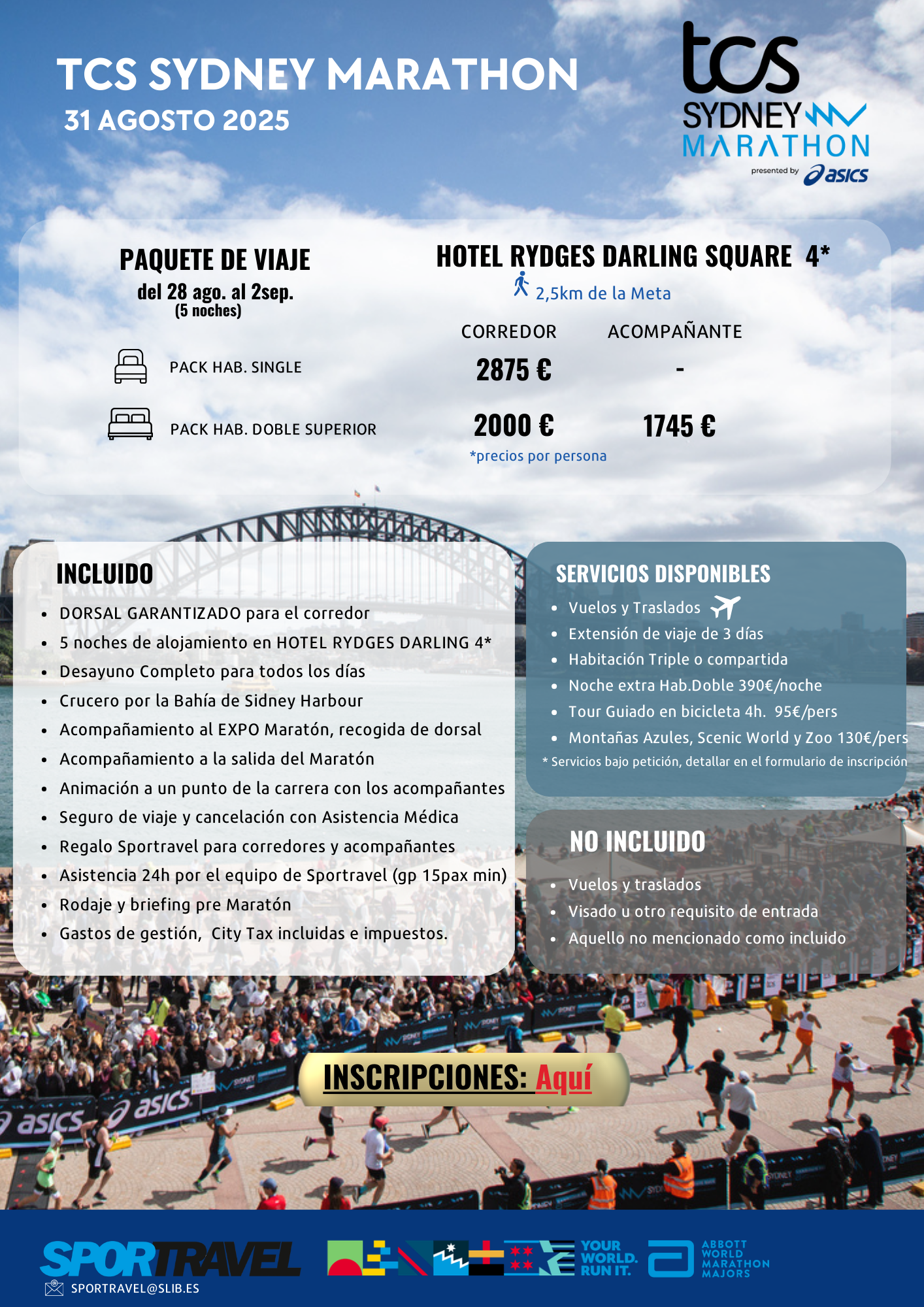 La fantástica oferta de Sportravel para el Maratón de Sídney 2025