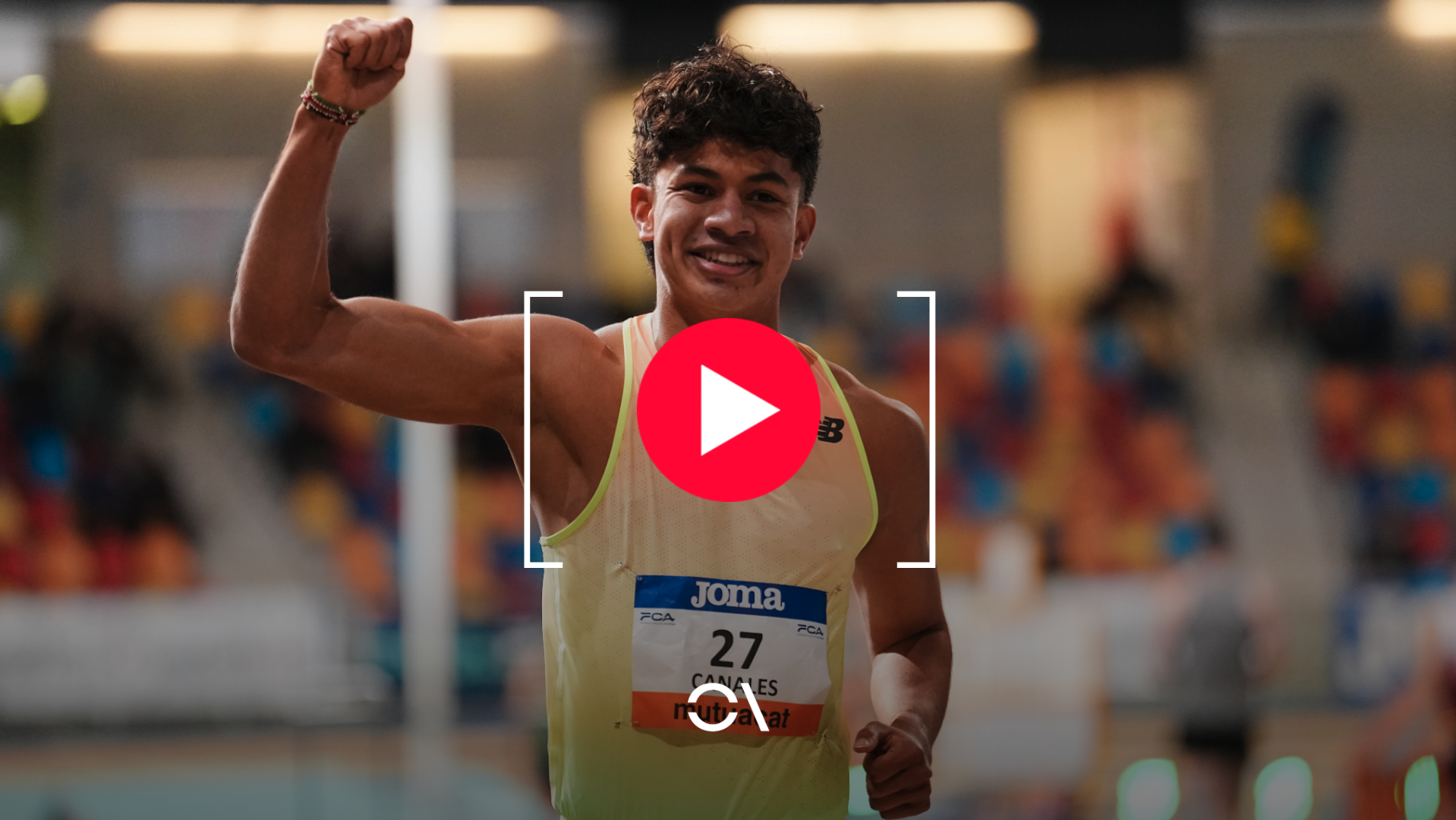 Josué Canales bate el récord de España de 800m en pista cubierta. SPORTMEDIA.