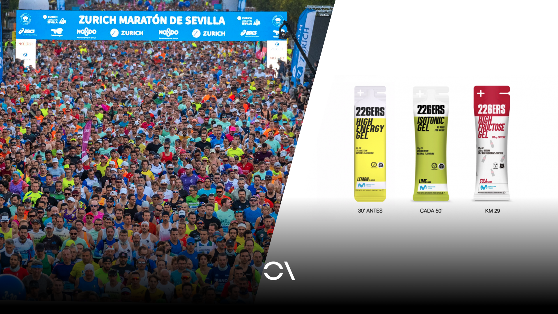 Guía de los avituallamientos del Maratón de Sevilla 2025.